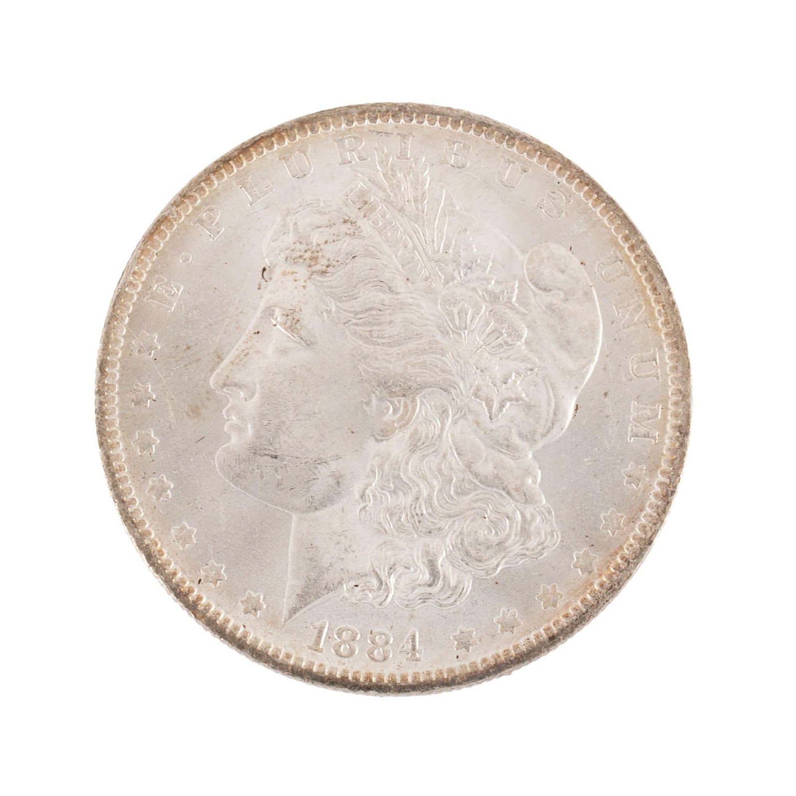 United States 1884-O Silver Morgan Dollar Coin (1 of 2)