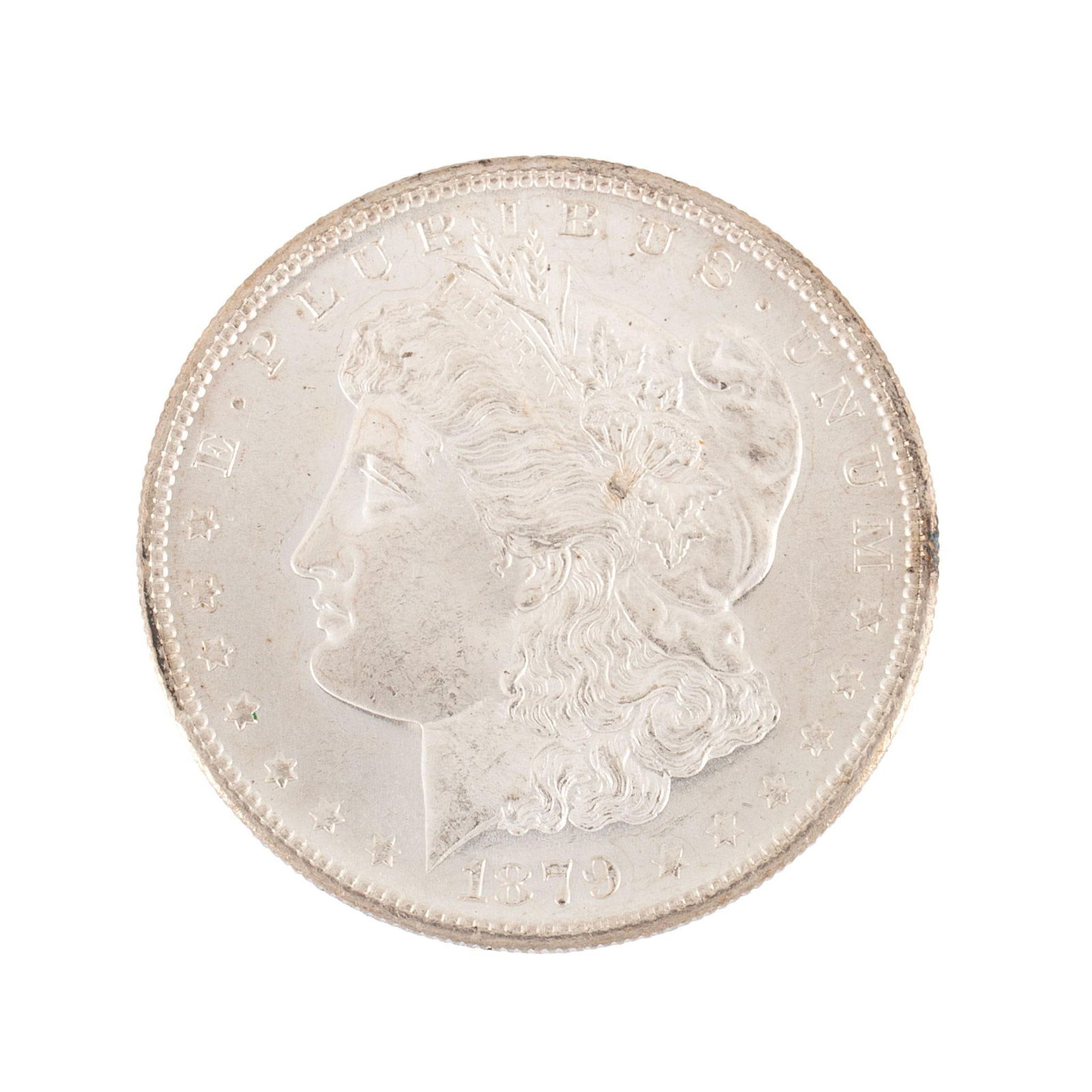 United States 1879-S Silver Morgan Dollar Coin (1 of 2)