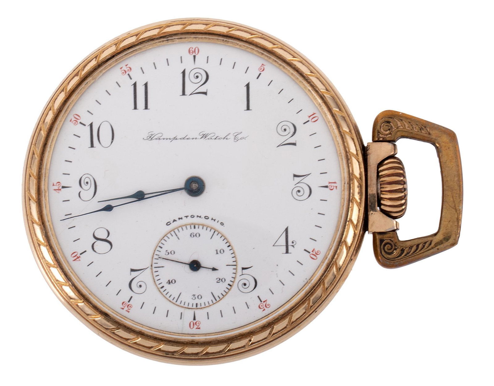 Hampden Watch Co. Gold Filled Open Face Pocket Watch (1 of 4)