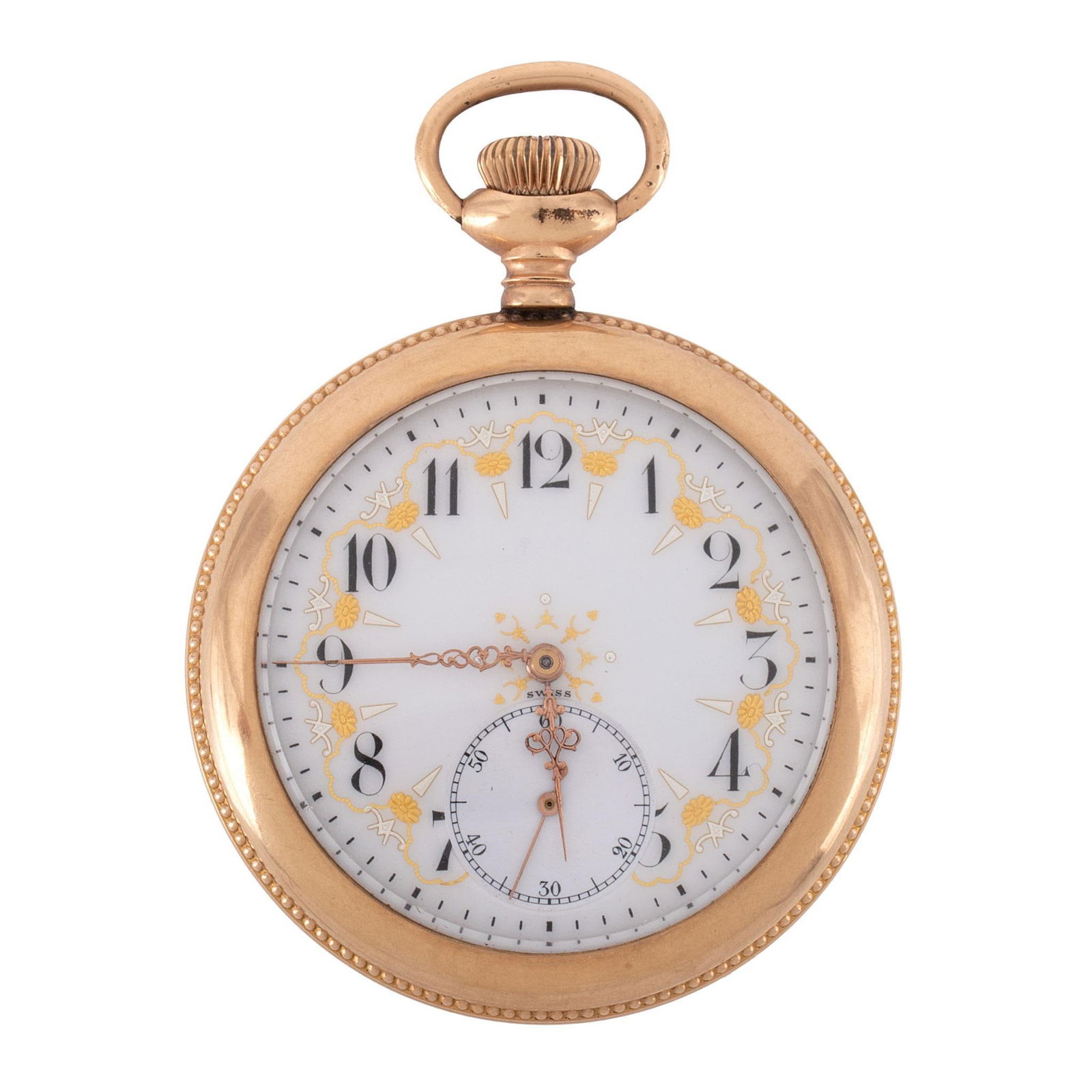 Swiss Made Gold Filled Open Face Pocket Watch (1 of 4)