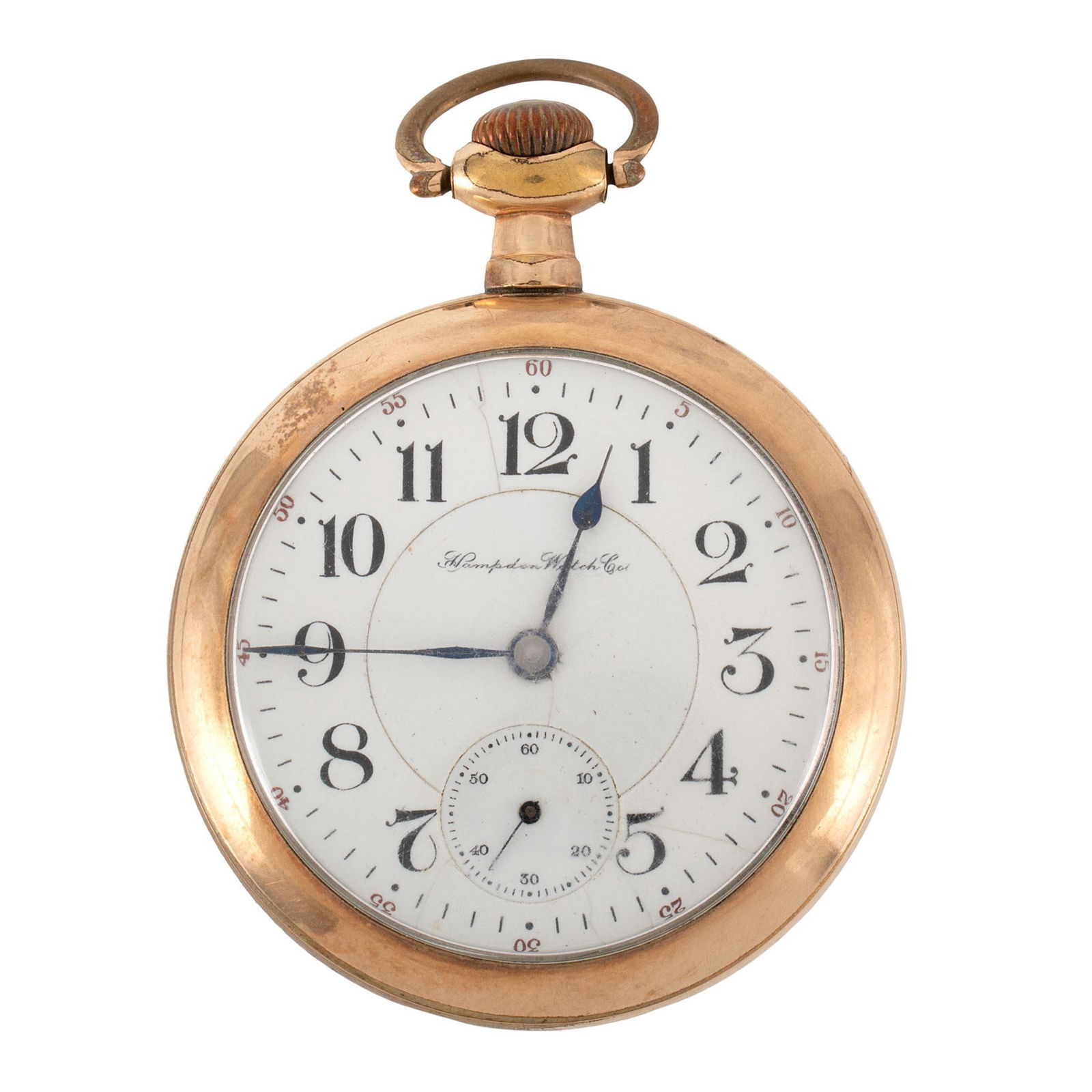 Hampden Watch Co. Gold Filled Open Face Pocket Watch (1 of 4)