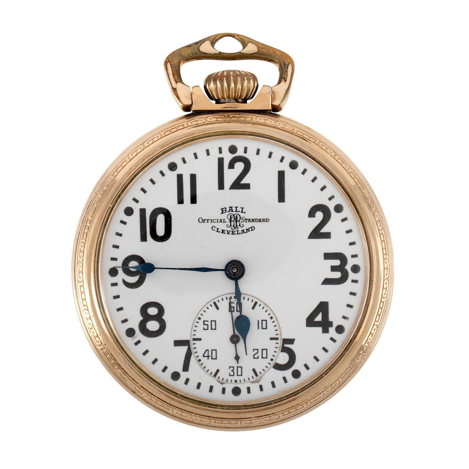 Ball Watch Co. Gold Filled Railroad Standard Pocket Watch (1 of 4)