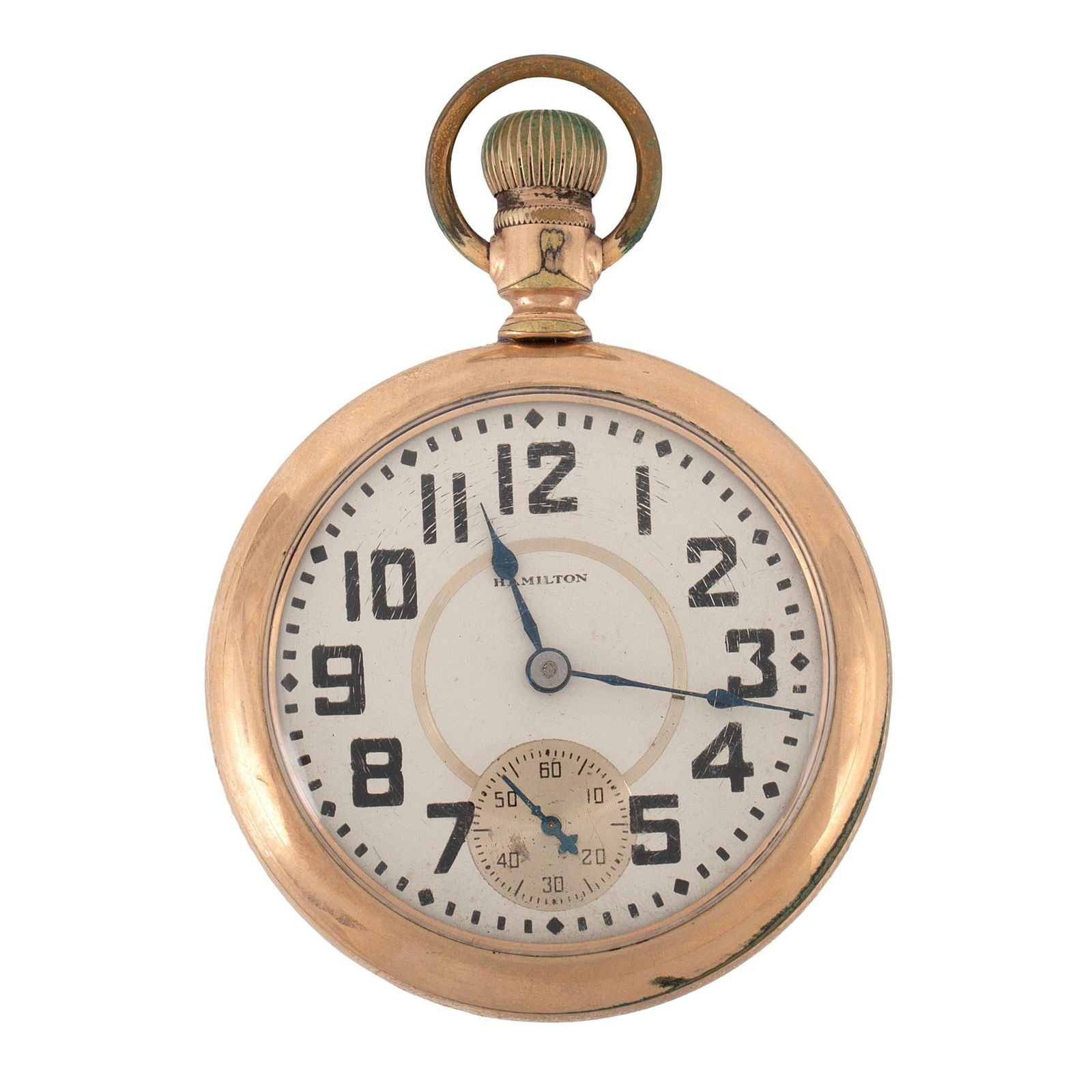 Hamilton Watch Co. Gold Filled Open Face Pocket Watch (1 of 4)