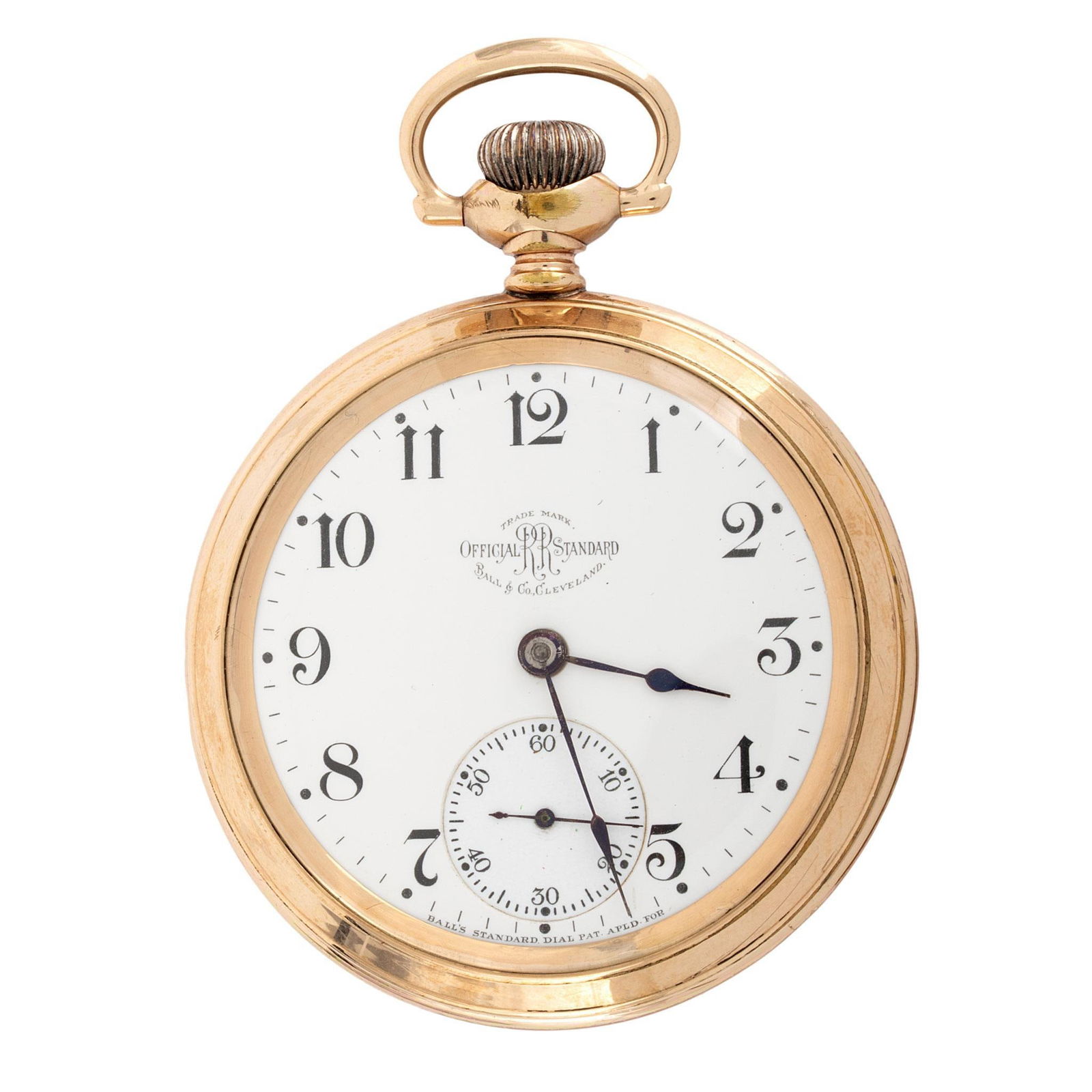 Ball Watch Co. Brotherhood of Railroad Trainmen Pocket Watch (1 of 3)
