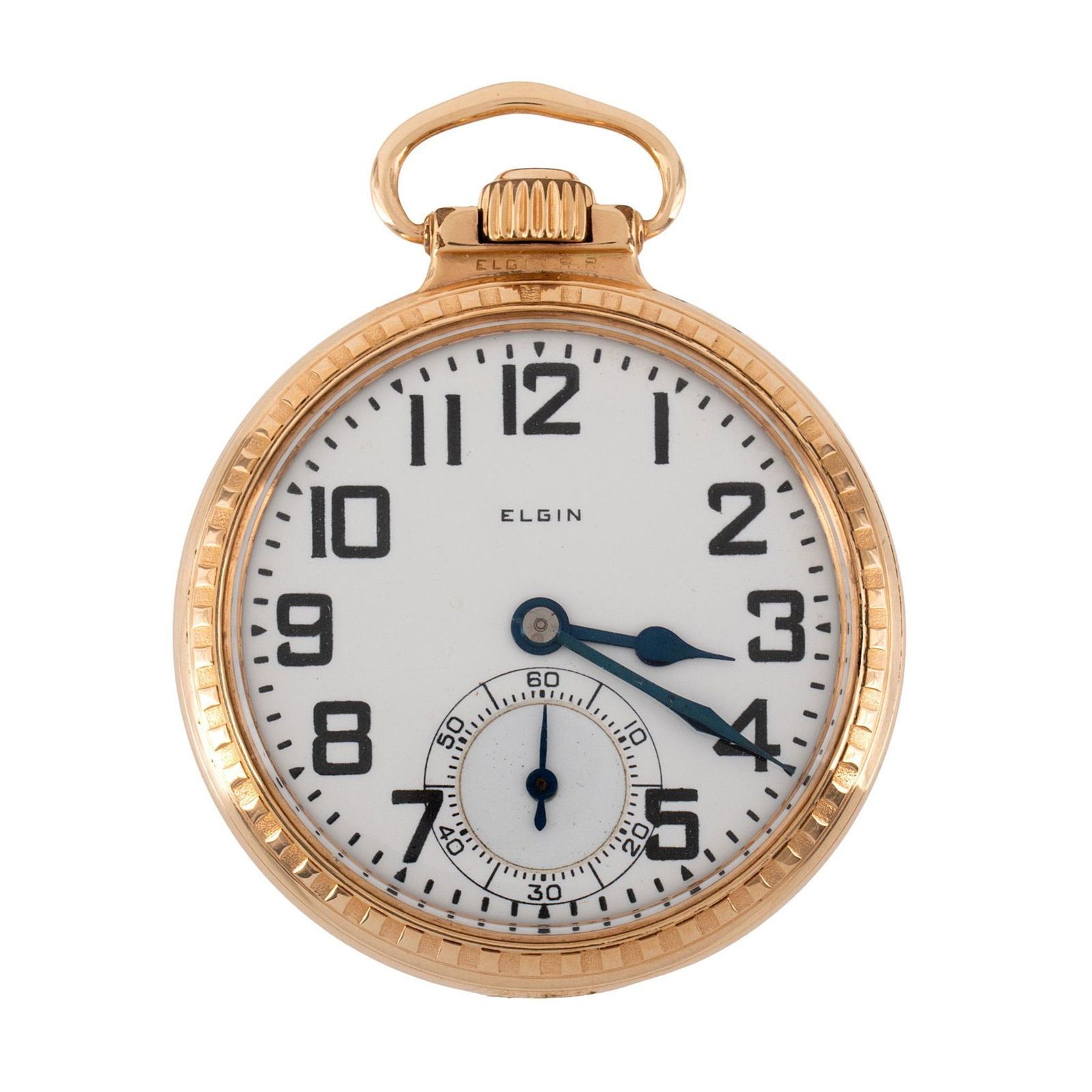 Elgin Gold Filled Open Face Pocket Watch: Elgin Illinois U.S.A. gold filled open face B. W. Raymond pocket watch, works marked Elgin Watch Co. U.S.A. B.W. Raymond 21 jewels serial #27401089, case marked Star Case Watch Co. 12K Gold Filled #64