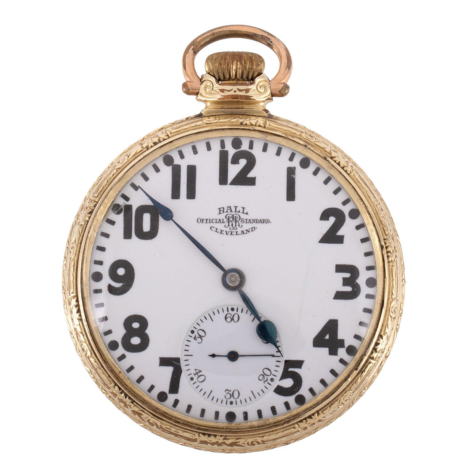Ball Watch Co. Gold Filled Open Face Pocket Watch (1 of 4)
