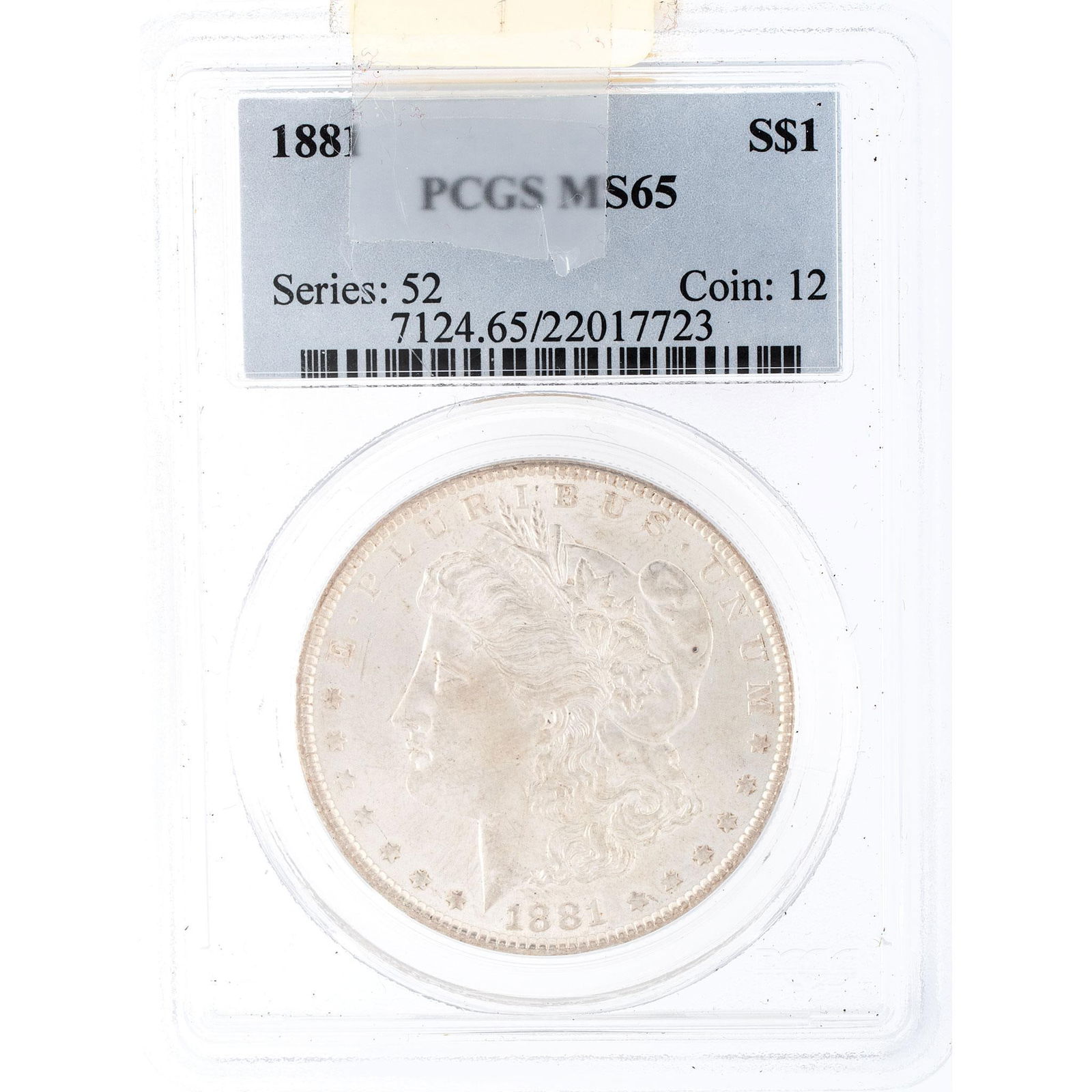 United States 1881 Silver Morgan Dollar Coin (1 of 2)