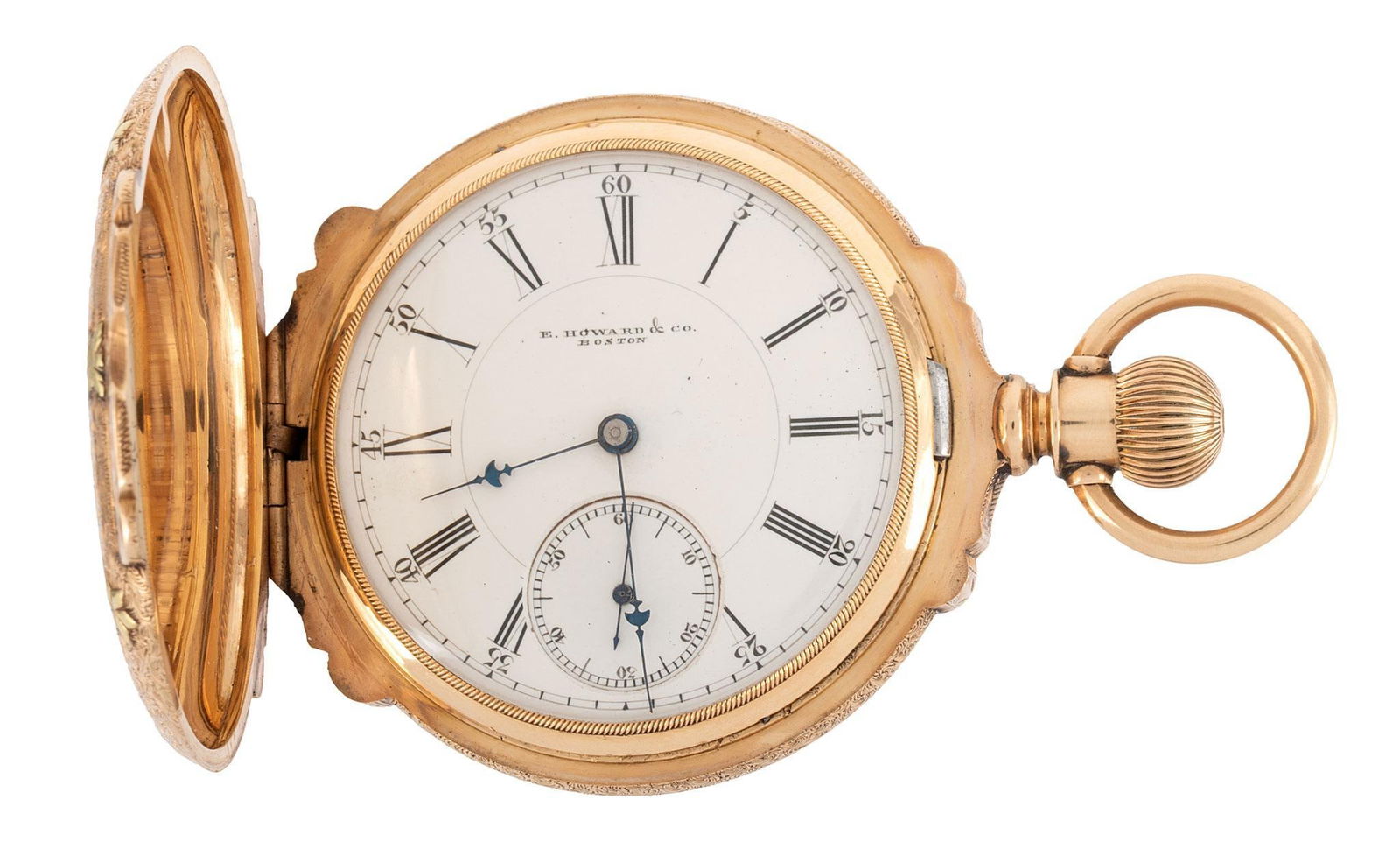 Rare 14K Multicolor Gold E. Howard Pocket Watch (1 of 5)