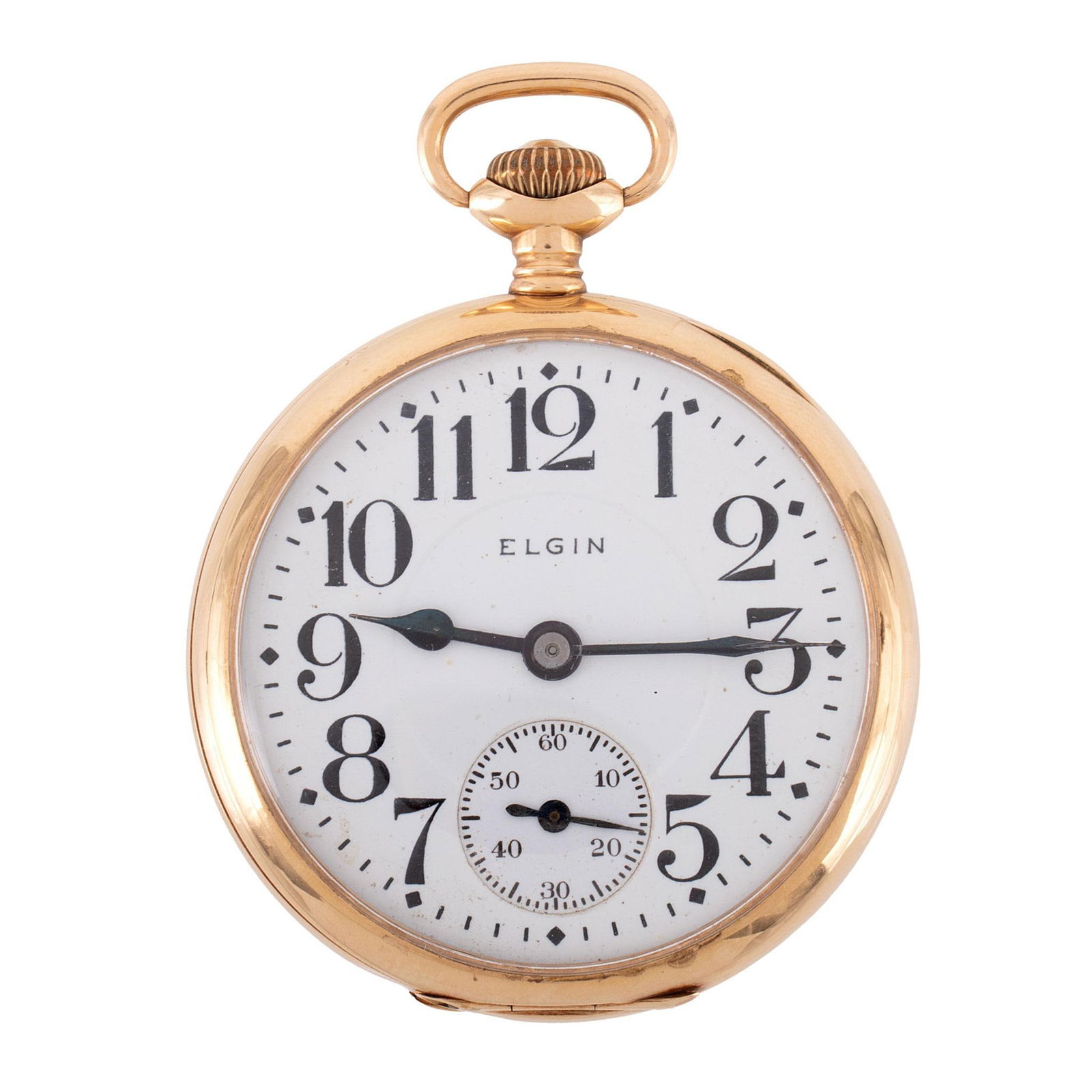 Elgin National Watch Co. 14K Gold Open Face Pocket Watch (1 of 4)