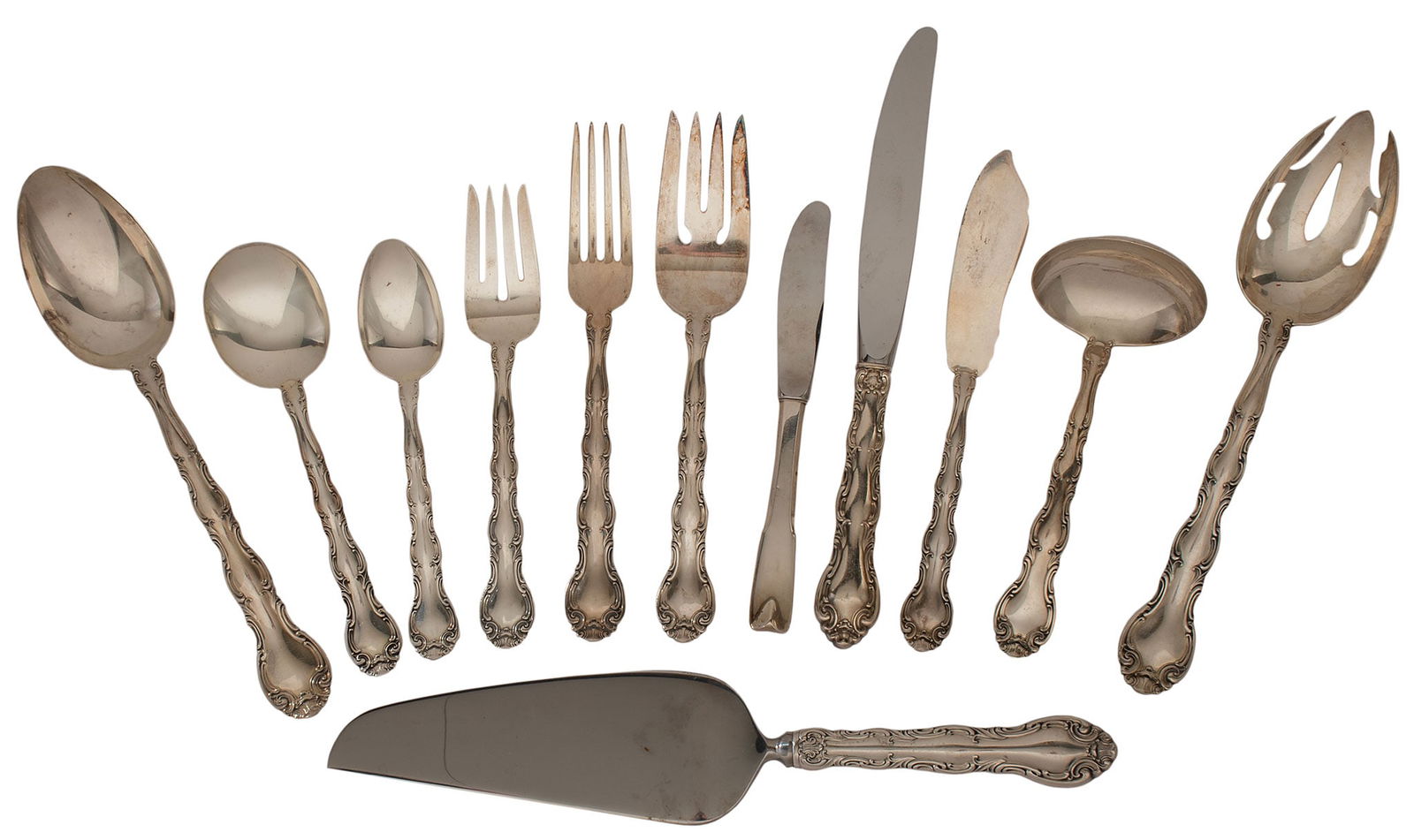 Alvin Sterling Silver Flatware Service - 2