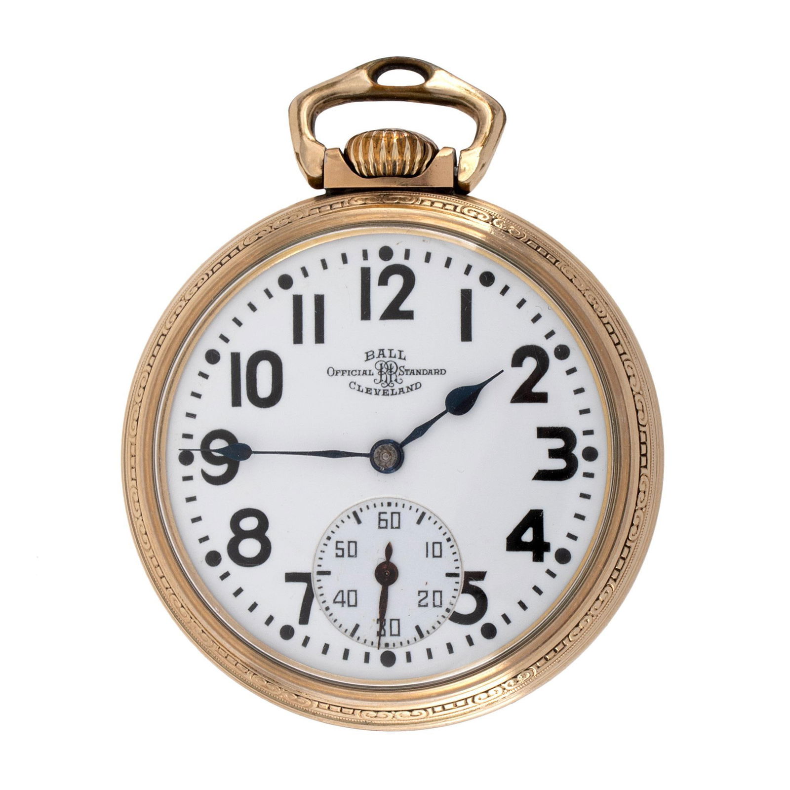 Ball Watch Co. Gold Filled Open Face Pocket Watch (1 of 4)