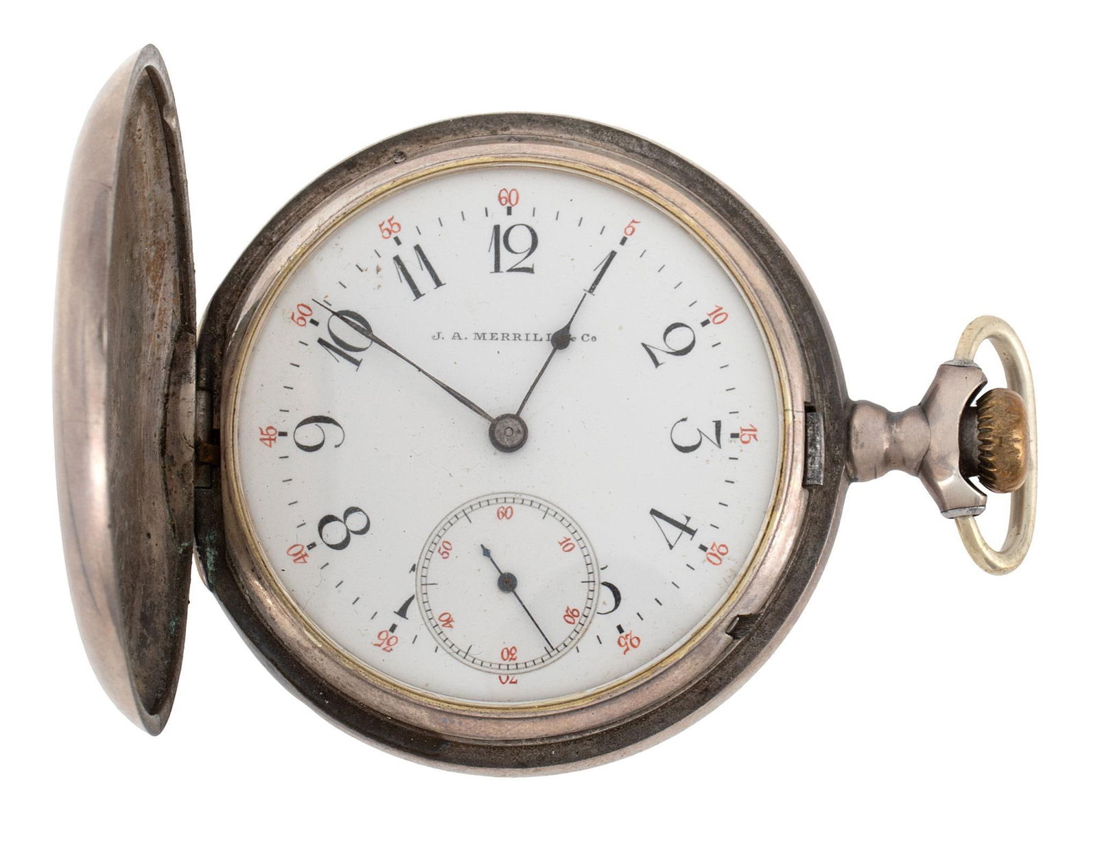 Swiss Made Pocket Watch for J.A. Merril of Maine (1 of 4)