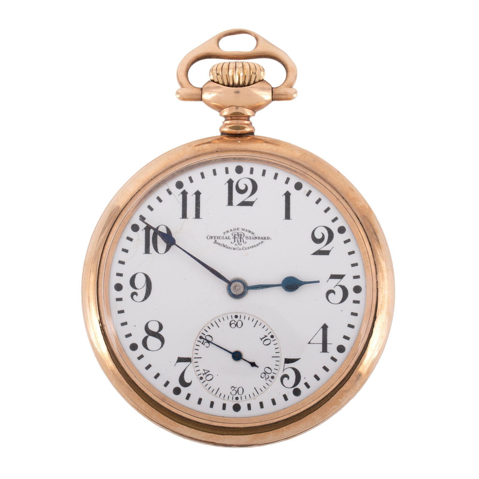 Ball Watch Co. Gold Filled Open Face Pocket Watch (1 of 4)
