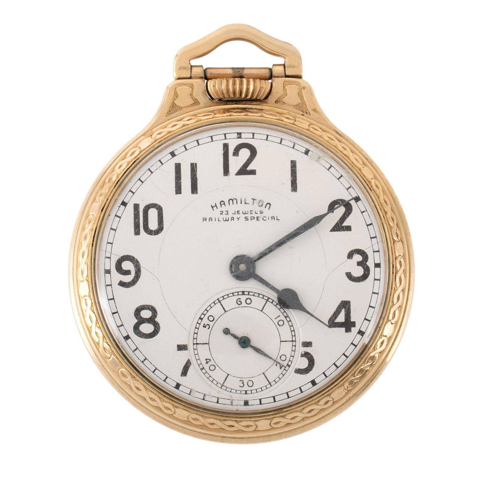 Hamilton Watch Co. Gold Filled Open Face Pocket Watch (1 of 4)