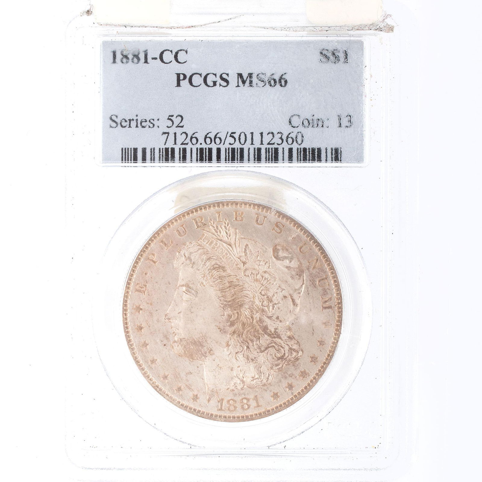 United States 1881 Carson City Silver Morgan Dollar Coin (1 of 2)