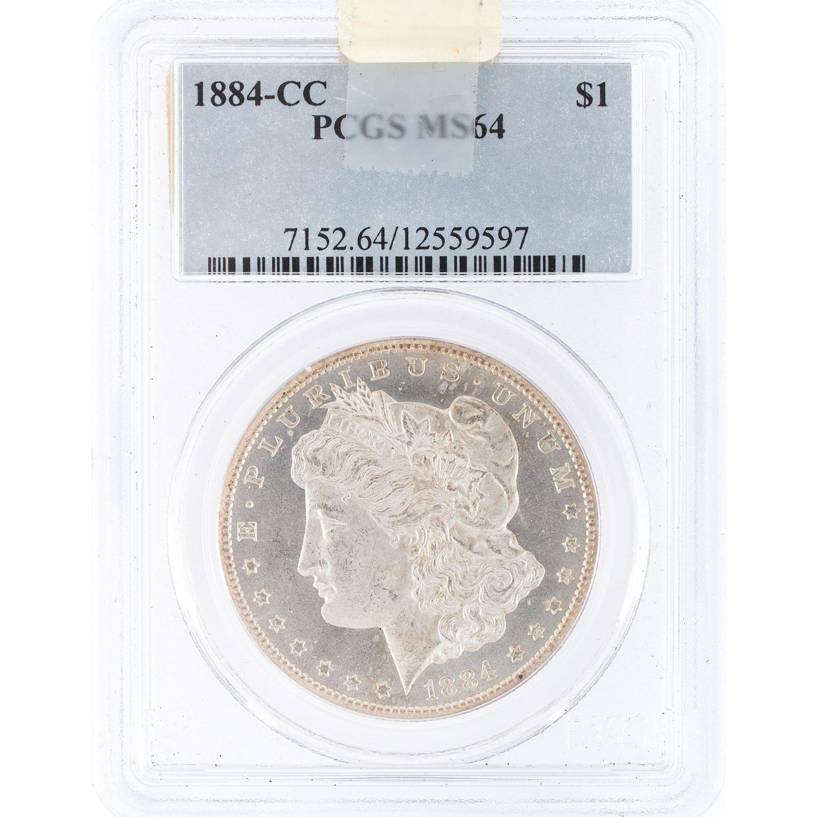 United States 1884 Carson City Silver Morgan Dollar Coin (1 of 2)