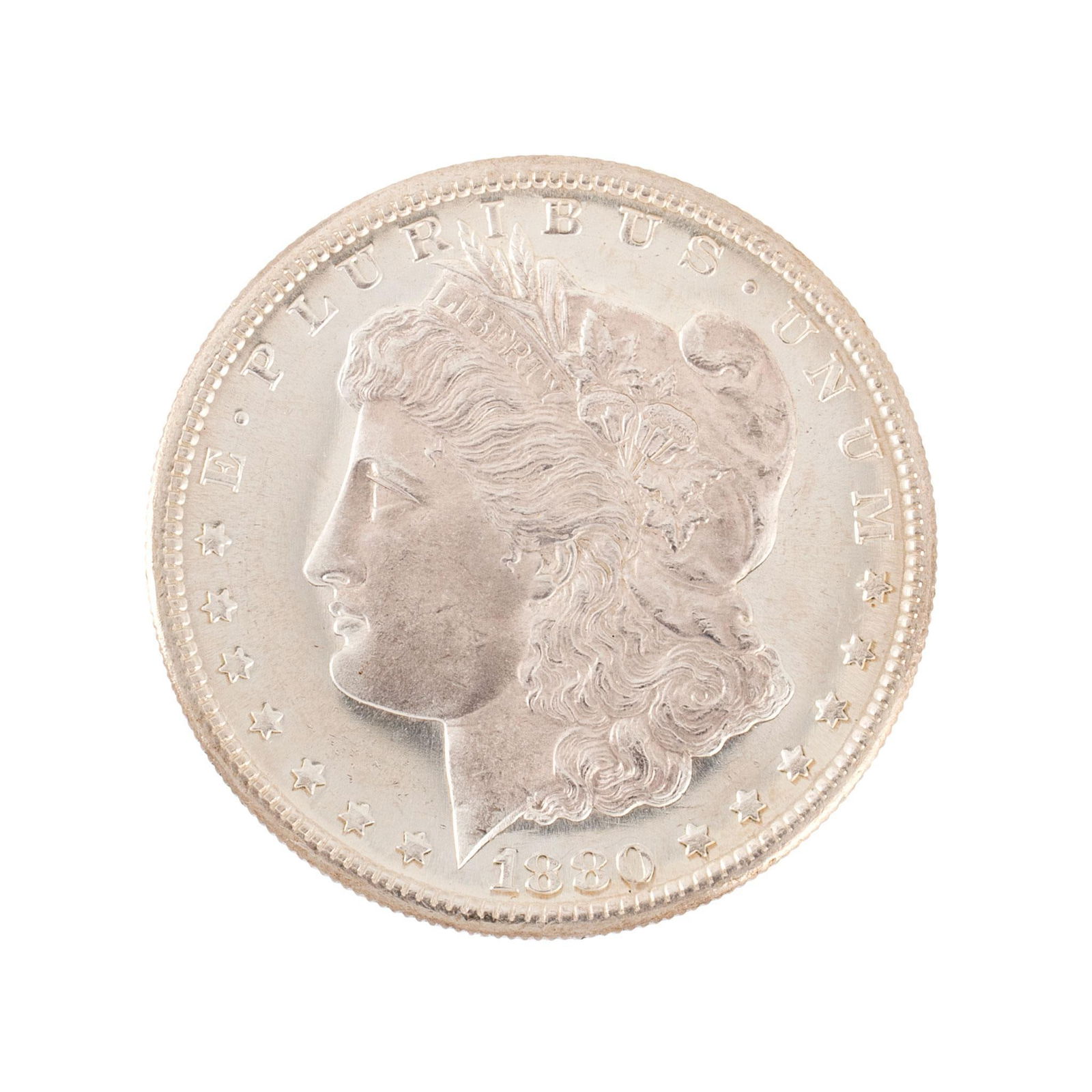 United States 1880-S Silver Morgan Dollar Coin (1 of 2)