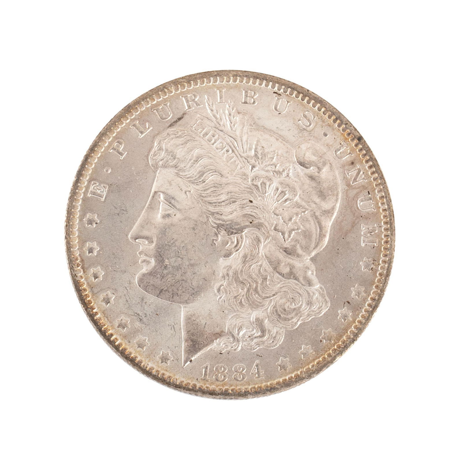 United States 1884-O Silver Morgan Dollar Coin (1 of 2)