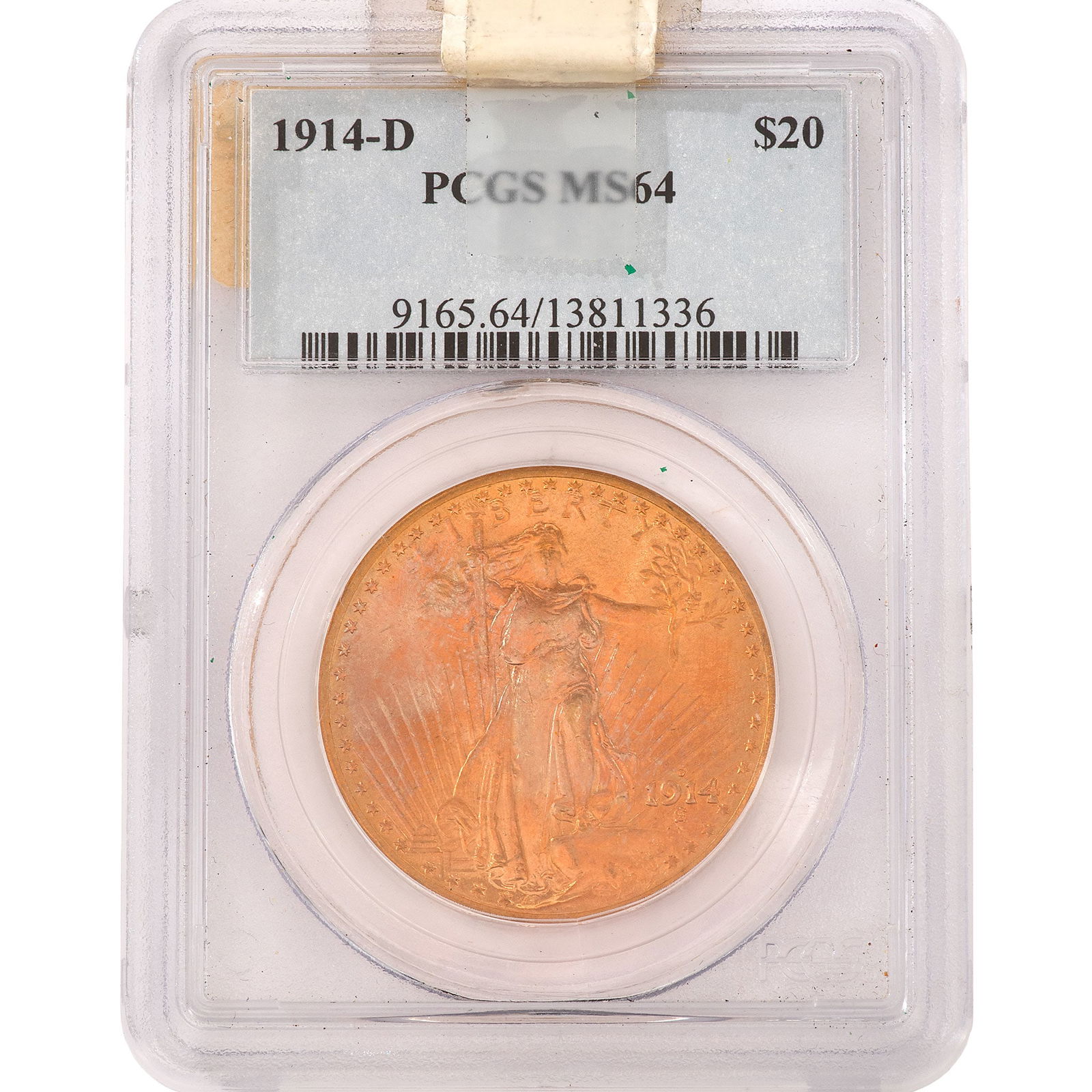 United States 1914-D Saint Gaudens Gold Coin (1 of 2)