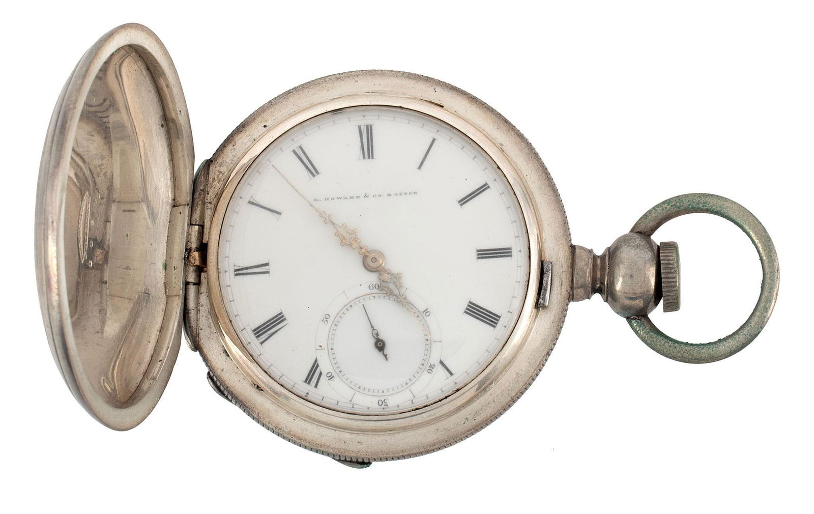E. Howard Coin Silver Pocket Watch (1 of 4)