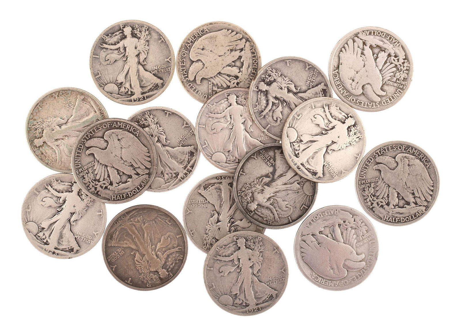 United States Walking Liberty Half Dollar Silver Coins (1 of 1)