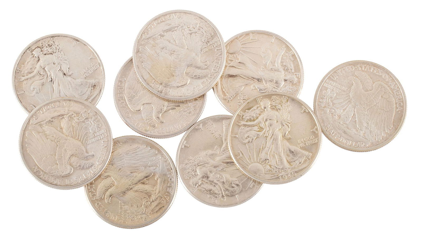 United States Walking Liberty Half Dollar Silver Coins (1 of 1)