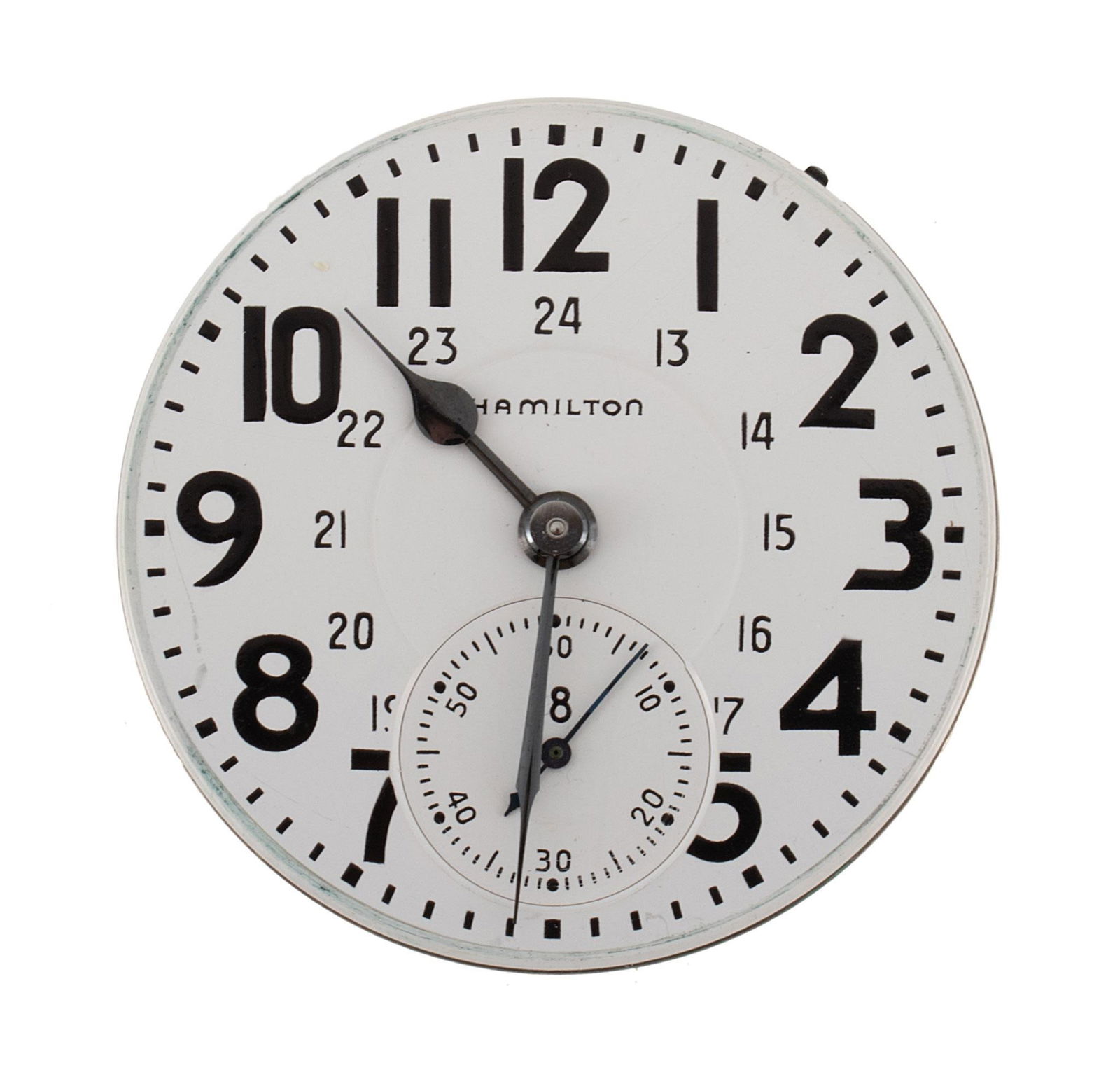 Hamilton Pocket Watch Movement: A Hamilton Watch Co. size 16 21 Jewel model 922B pocket watch movement only, serial #C476844. Overall good condition..