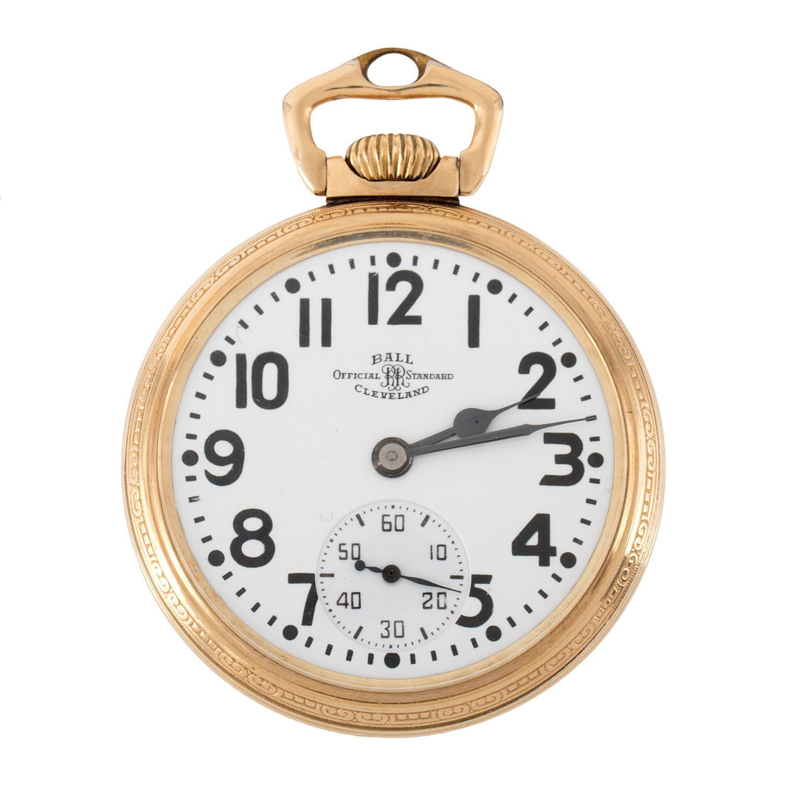 Ball Watch Co. Gold Filled Railroad Standard Pocket Watch (1 of 4)