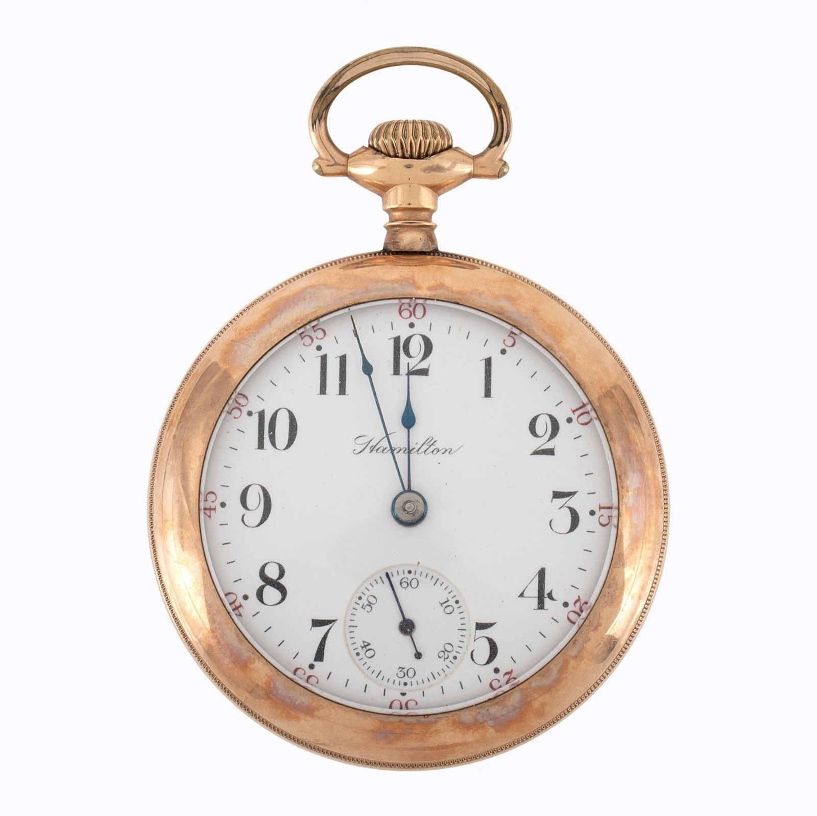 Hamilton Watch Co. Gold Filled Open Face Pocket Watch (1 of 4)