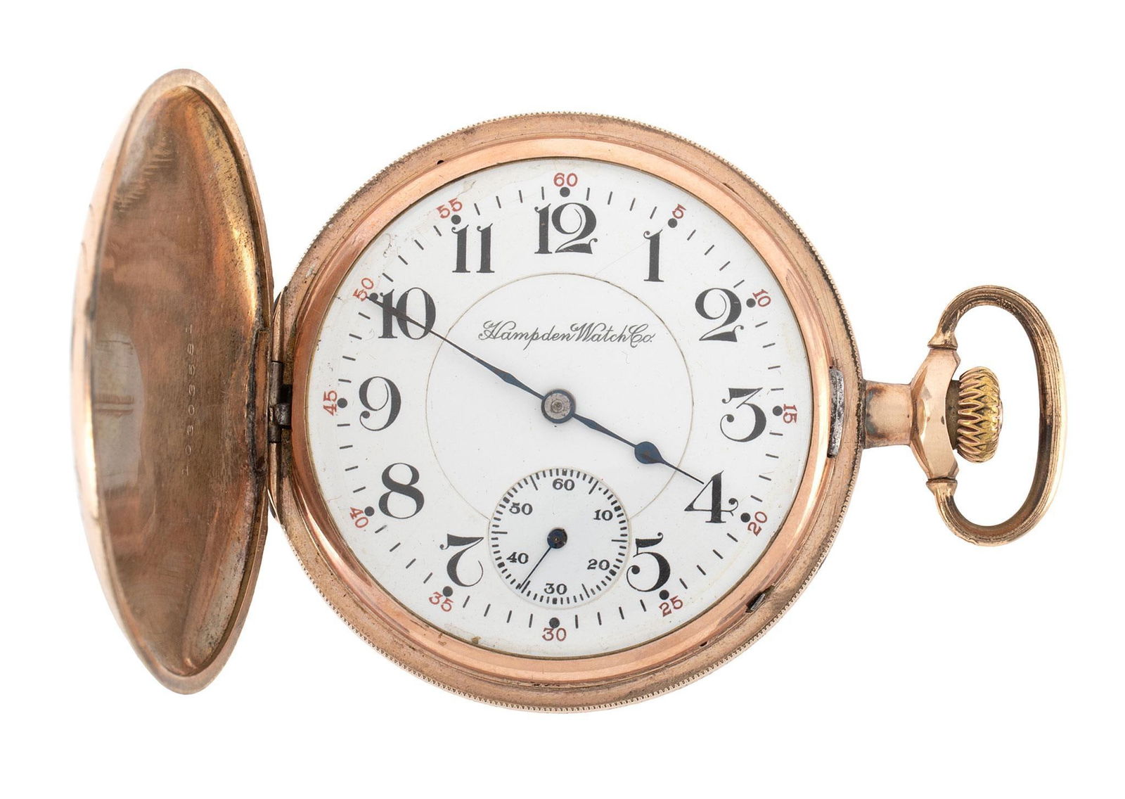 Hampden Watch Co. Gold Filled Open Face Pocket Watch (1 of 5)