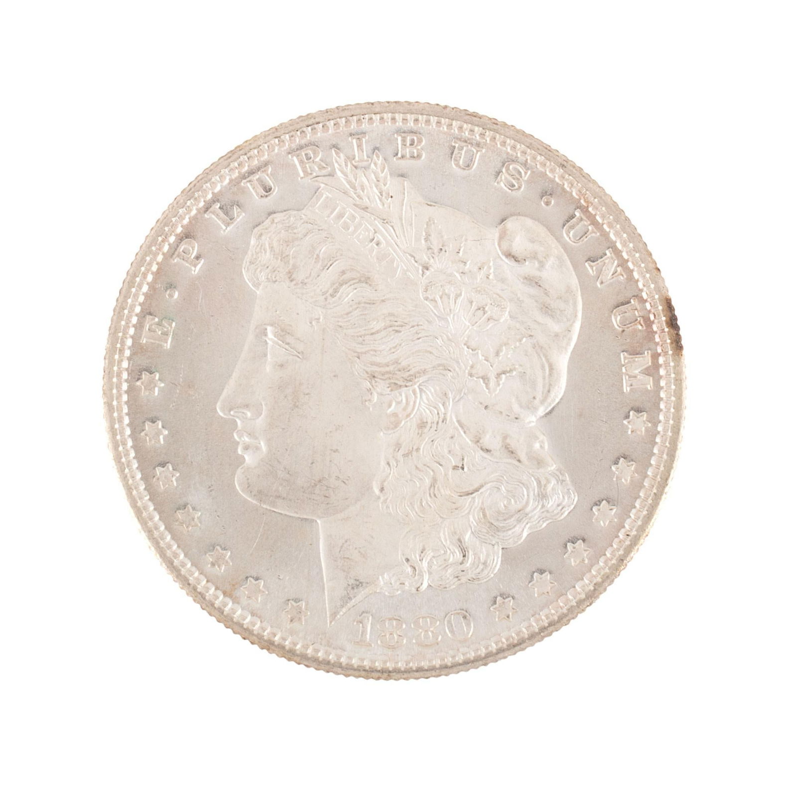 United States 1880-S Silver Morgan Dollar Coin (1 of 2)