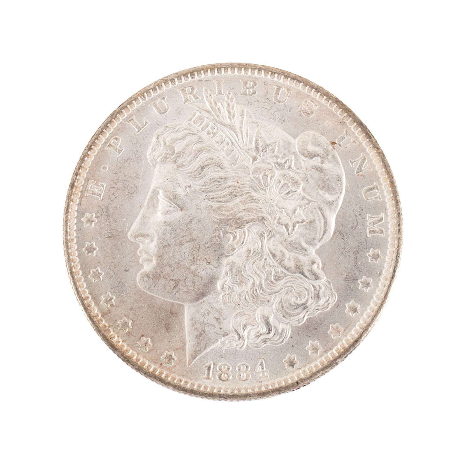 United States 1884-O Silver Morgan Dollar Coin (1 of 2)