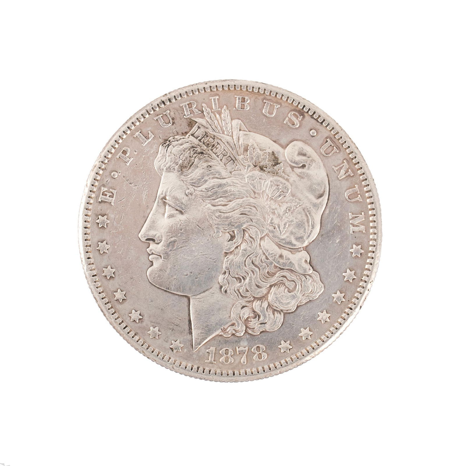 United States 1878-S Silver Morgan Dollar Coin (1 of 2)