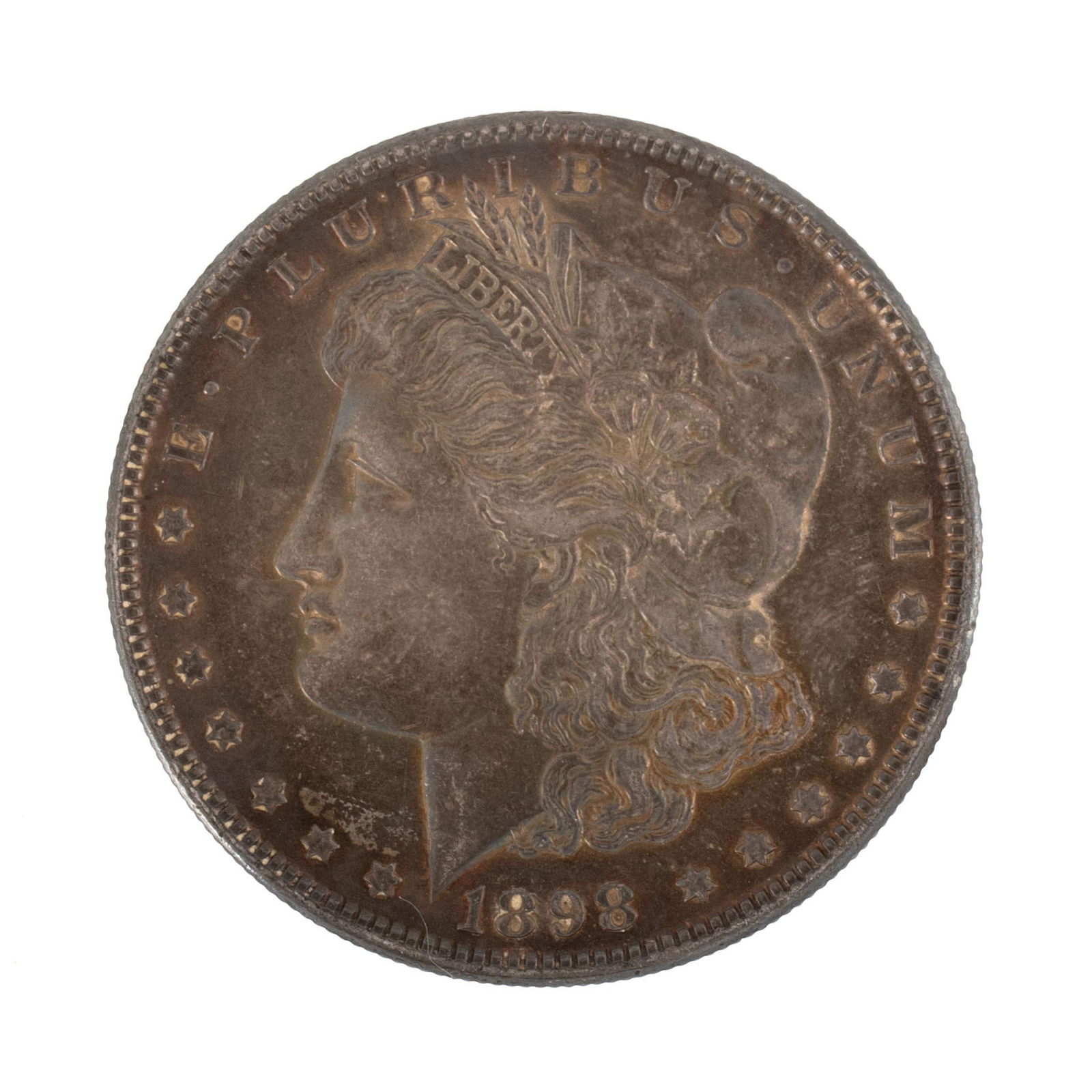 United States 1898 Silver Morgan Dollar Coin (1 of 2)