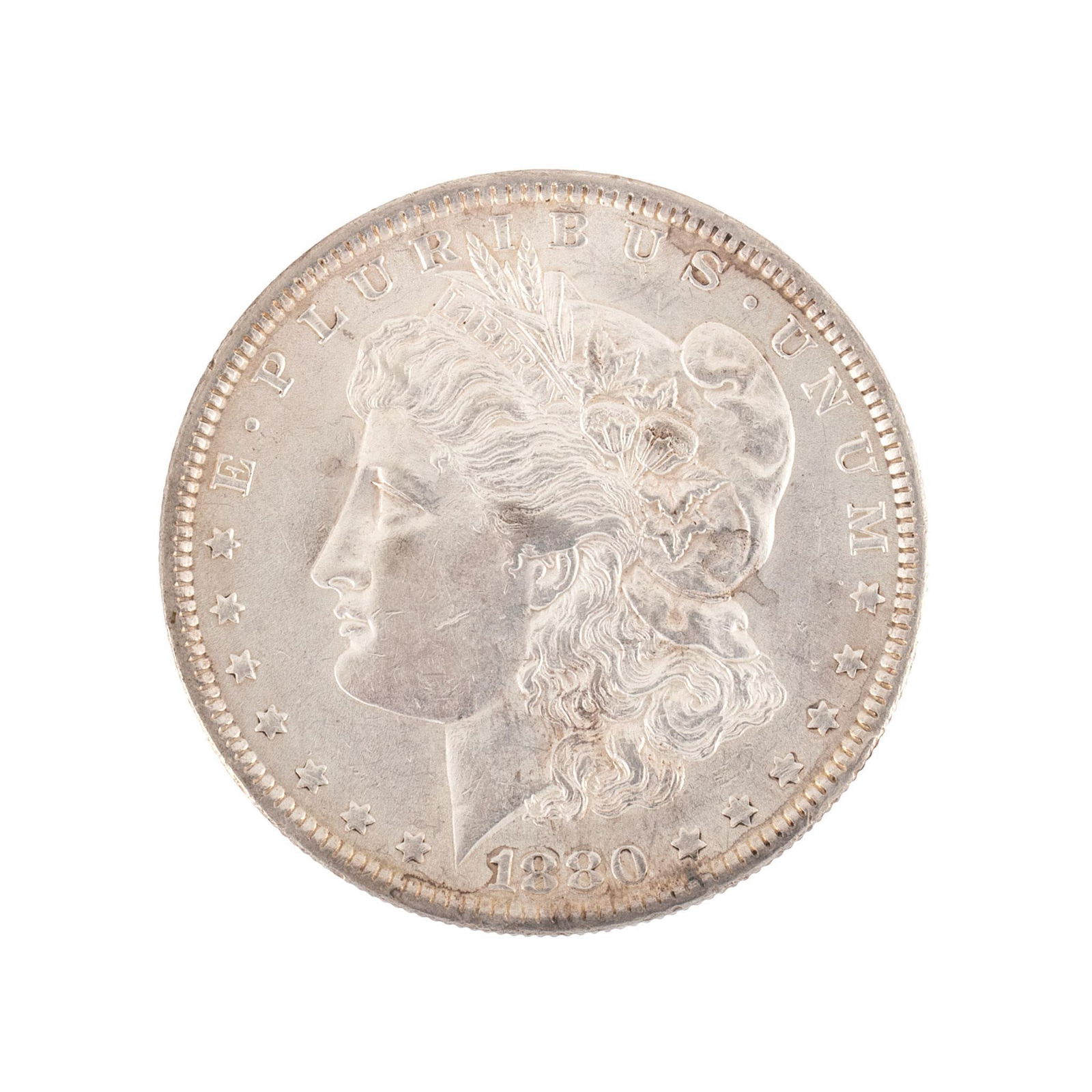 United States 1880 Silver Morgan Dollar Coin (1 of 2)