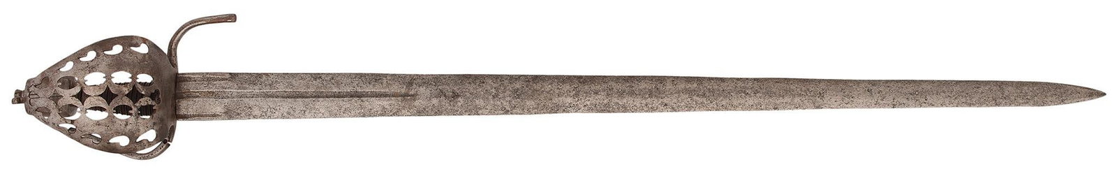 A Rare And Unusual Continental Basket-hilted Broadsword Late 17th/Early 18th Century. (1 of 5)