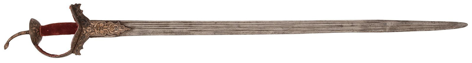 A Good 18th Century Indian Firangi With Superb Wootz Damascus Blade (1 of 5)