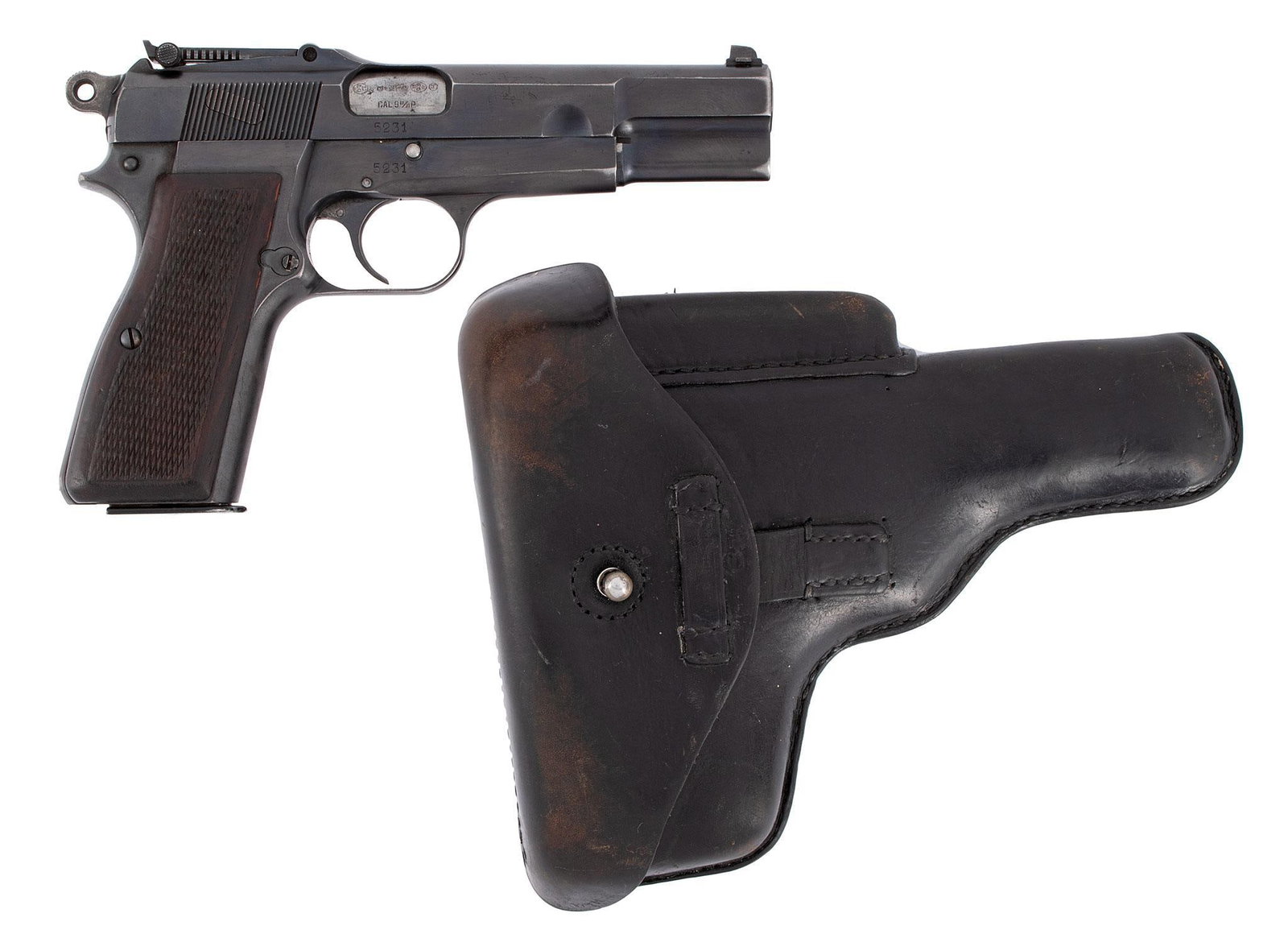 ** Early Browning Hi-Power Cut For Stock In Original Holster (1 of 6)