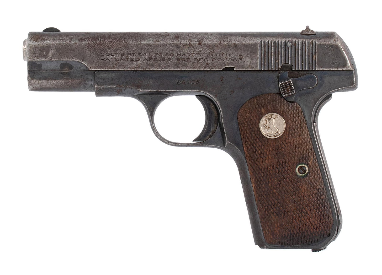 **Colt Model 1908 Hammerless Automatic Pistol - 2