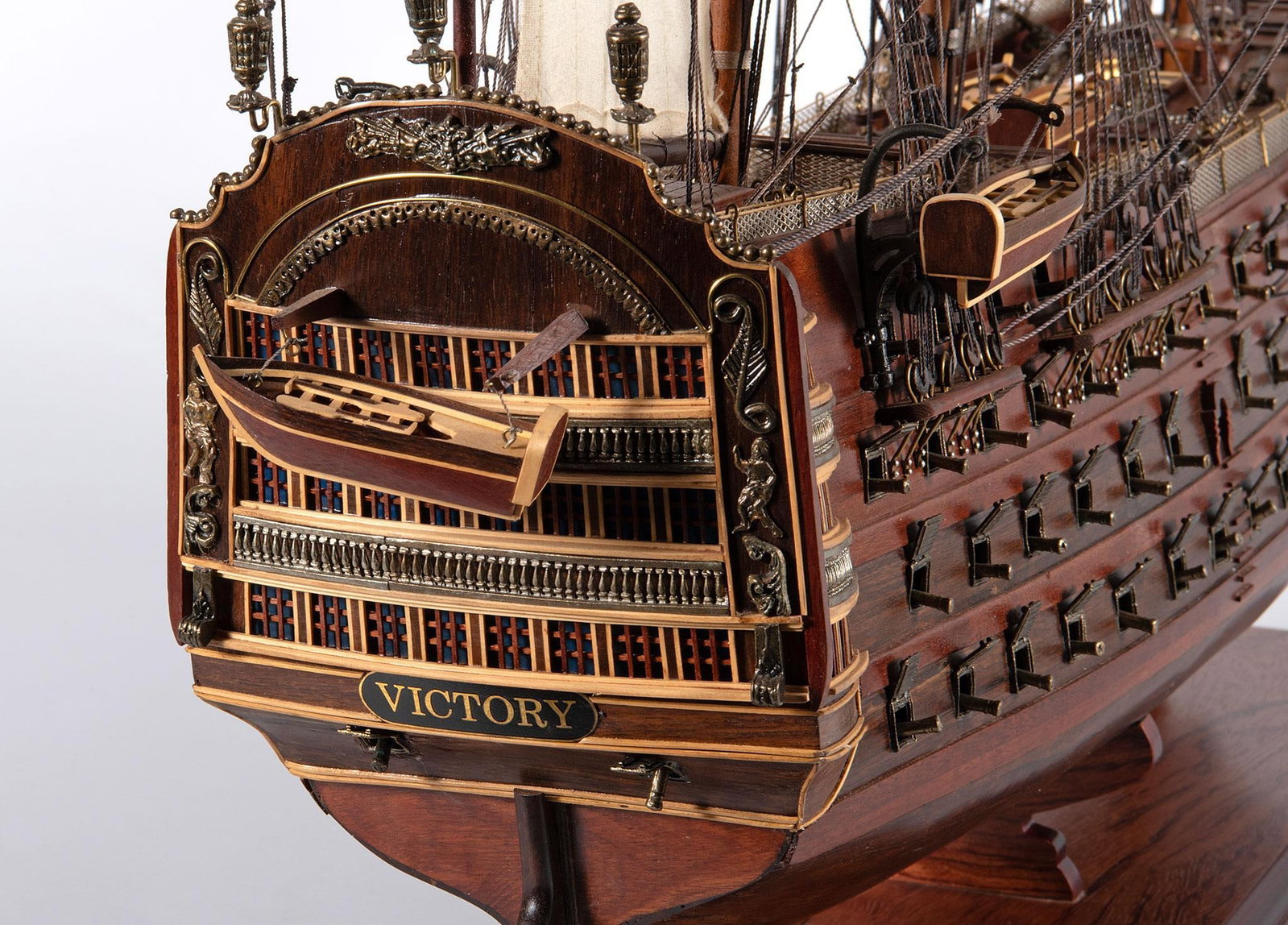 Large Scale H.M.S. Victory Model Ship - 3