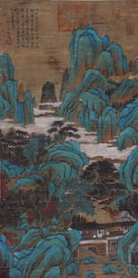 A Chinese Scroll Painting By Zhao Boju: A Chinese Scroll Painting By Zhao Boju 81*41cm