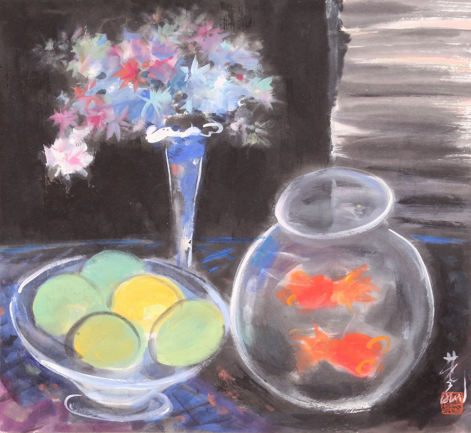 A Chinese Painting By Lin Fengmian on Paper Album (1 of 5)