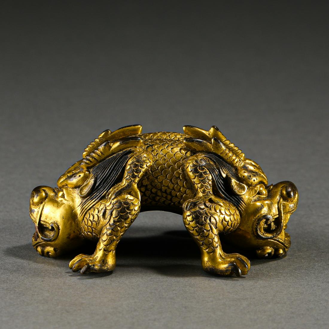 A Chinese Bronze Gilt Beast (1 of 10)