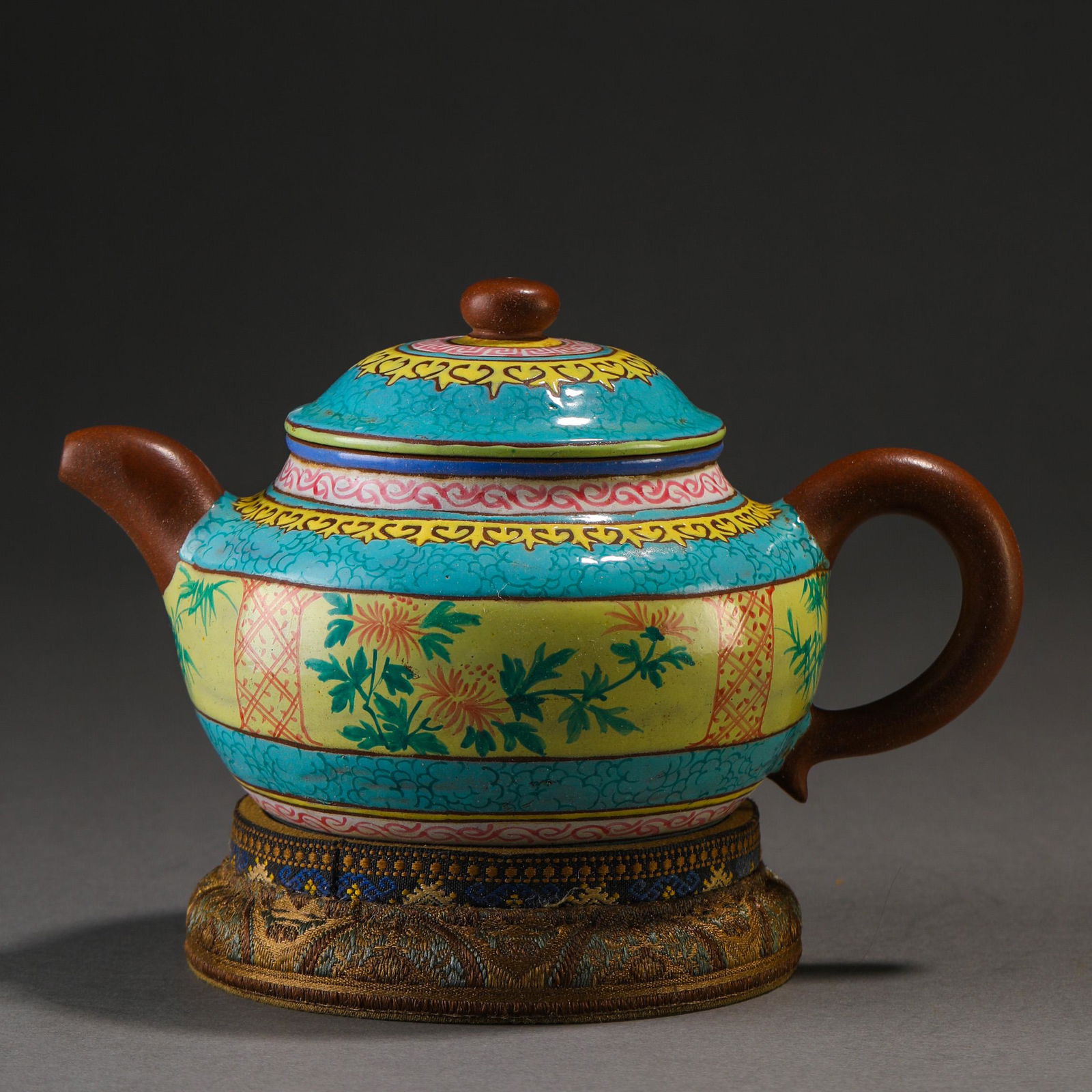 A Chinese Yixing Glaze Teapot (1 of 10)