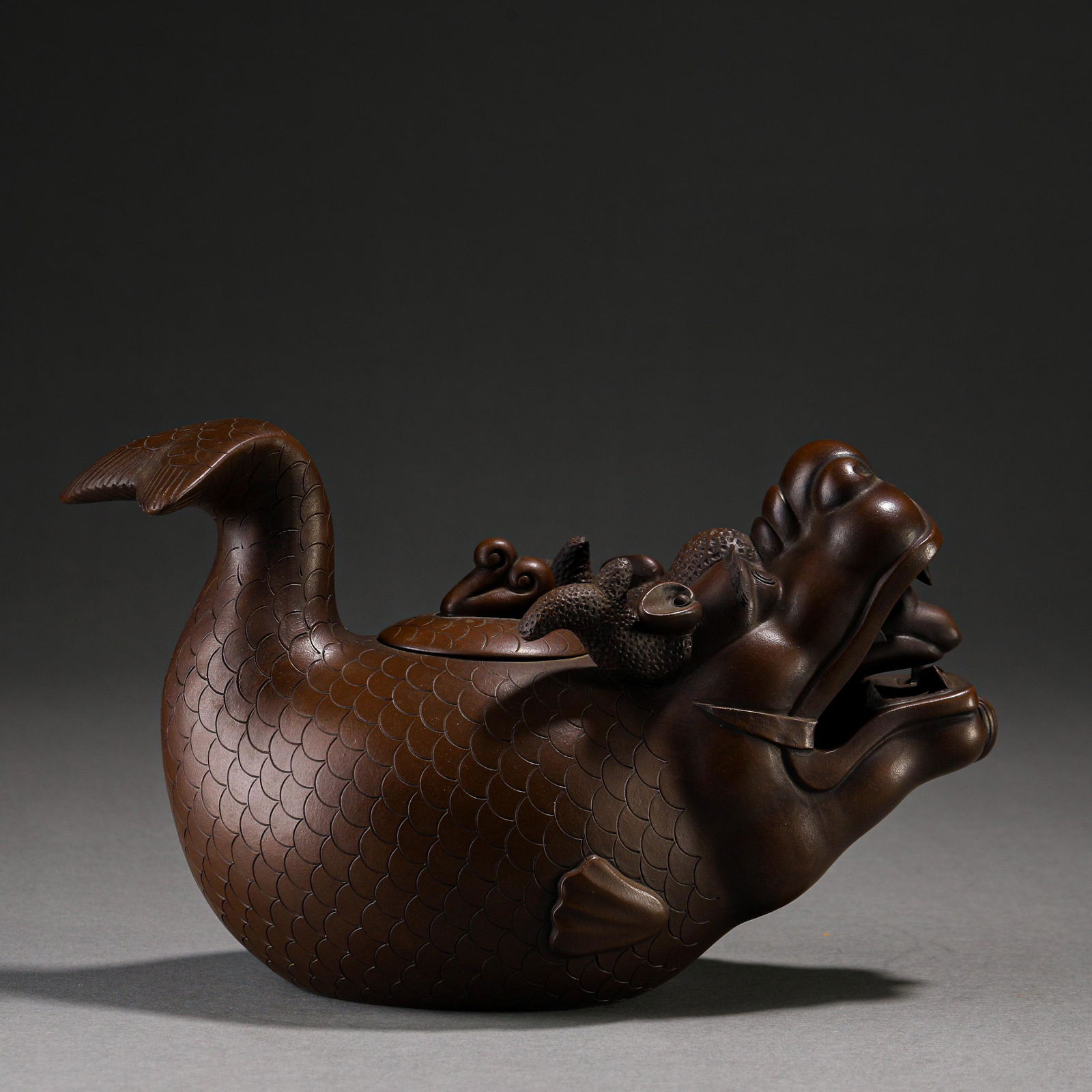 A Chinese Yixing Glaze Teapot (1 of 10)