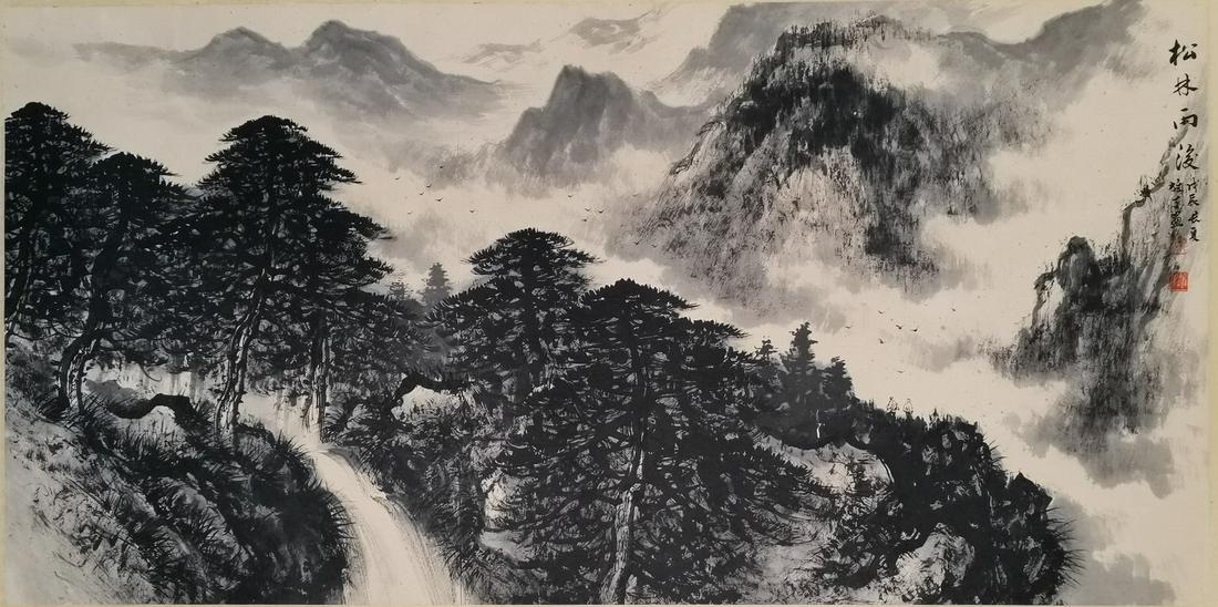A Chinese Painting By Li Xiongcai on Paper Album (1 of 6)