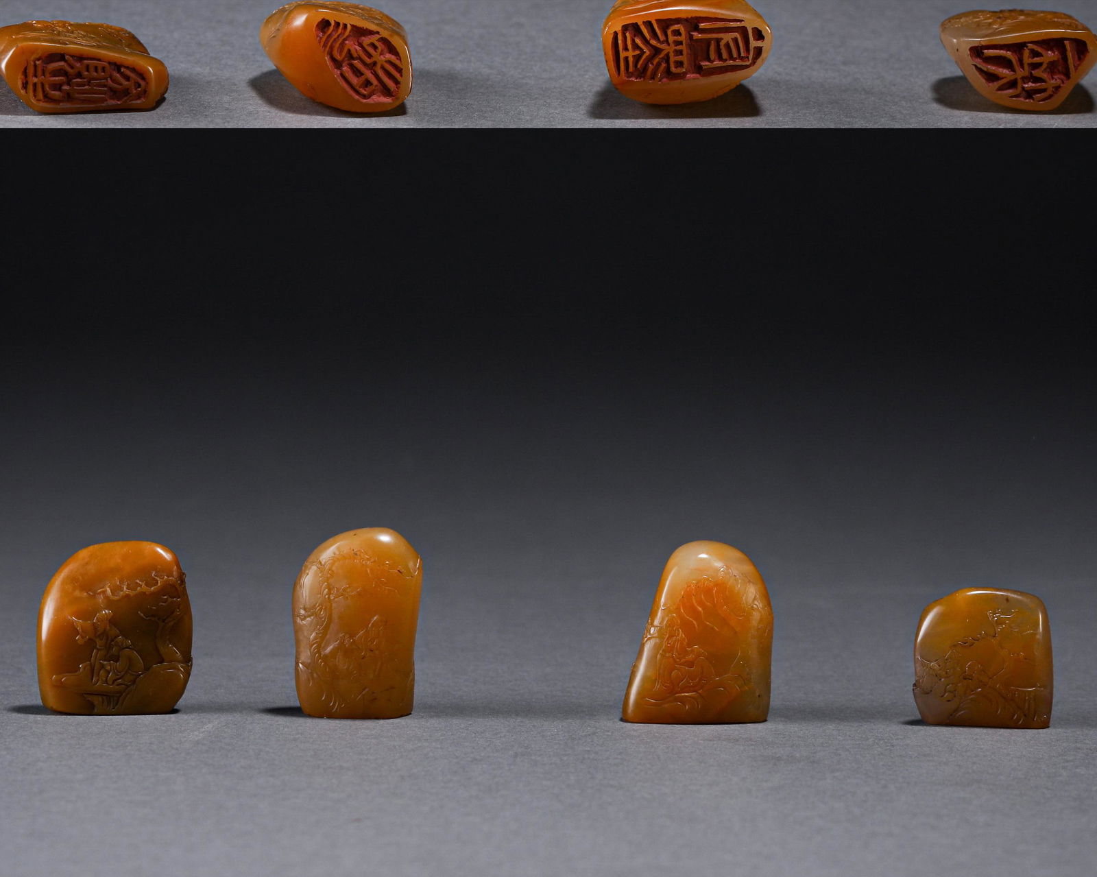 A Set of Four Chinese Tianhuang Seals (1 of 7)