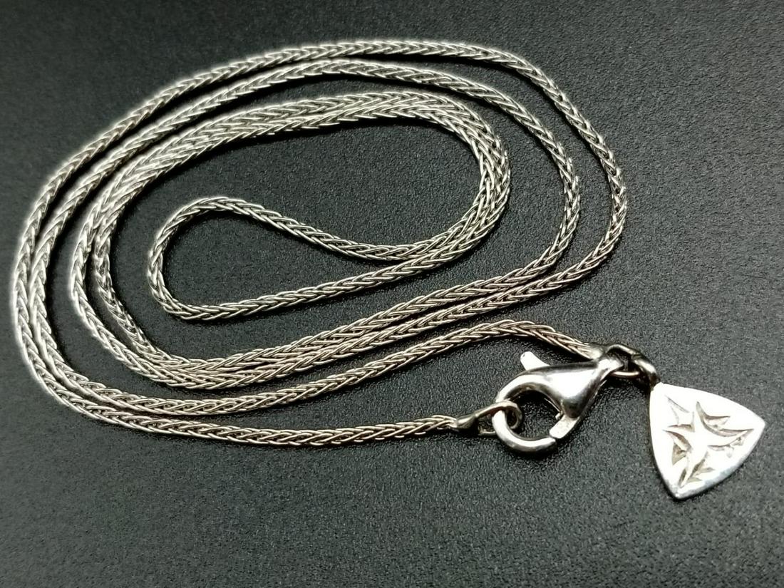 18CT WHITE GOLD STEPHEN WEBSTER CHAIN, WEIGHT 3.1G: 18CT WHITE GOLD STEPHEN WEBSTER CHAIN, WEIGHT 3.1G