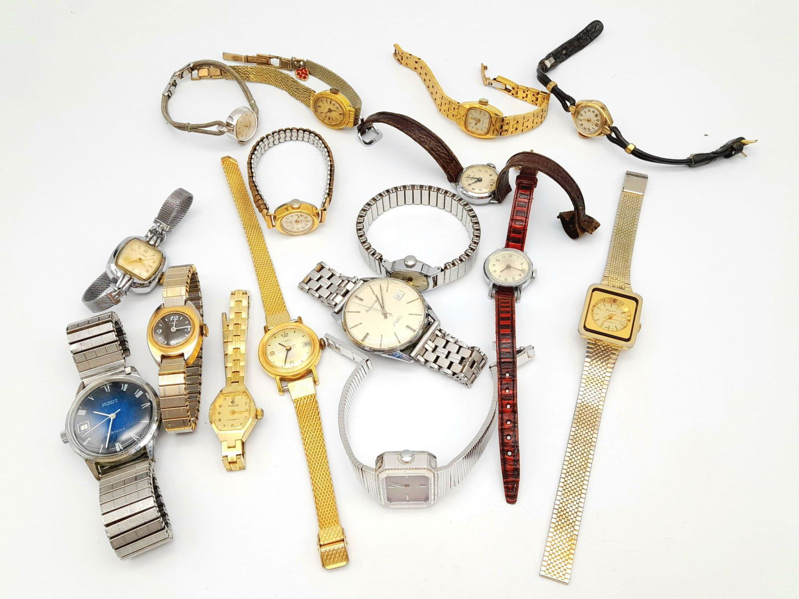 SELECTION OF 21 MANUAL WIND WATCHES. A/F . BRANDS TO INCLUDE TIMEX, ACCURIST, LIMIT, RITMA,: SELECTION OF 21 MANUAL WIND WATCHES. A/F . BRANDS TO INCLUDE TIMEX, ACCURIST, LIMIT, RITMA, EXCALIBURLADY ELGIN.