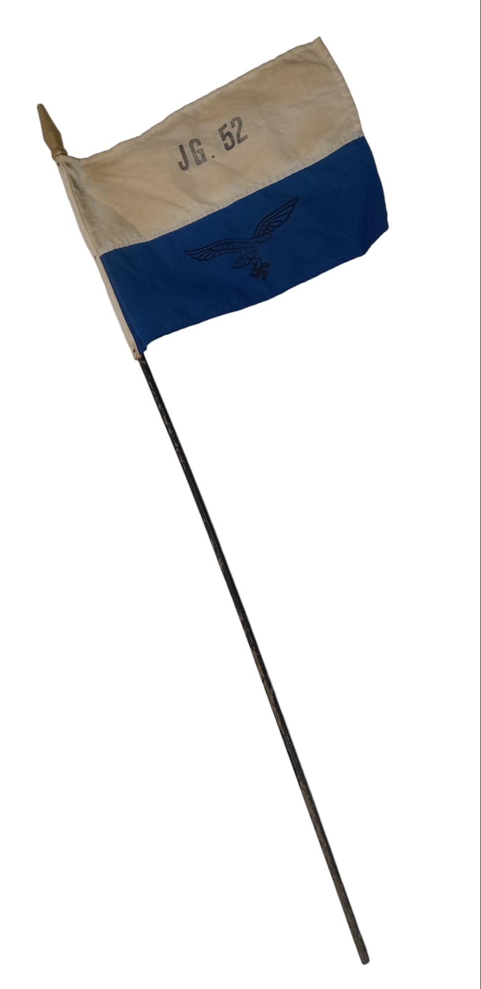 WW2 German Luftwaffe Jagdgeschwader 52 (JG 52) Fighter Wing Banner Flag.: WW2 German Luftwaffe Jagdgeschwader 52 (JG 52) Fighter Wing Banner Flag.